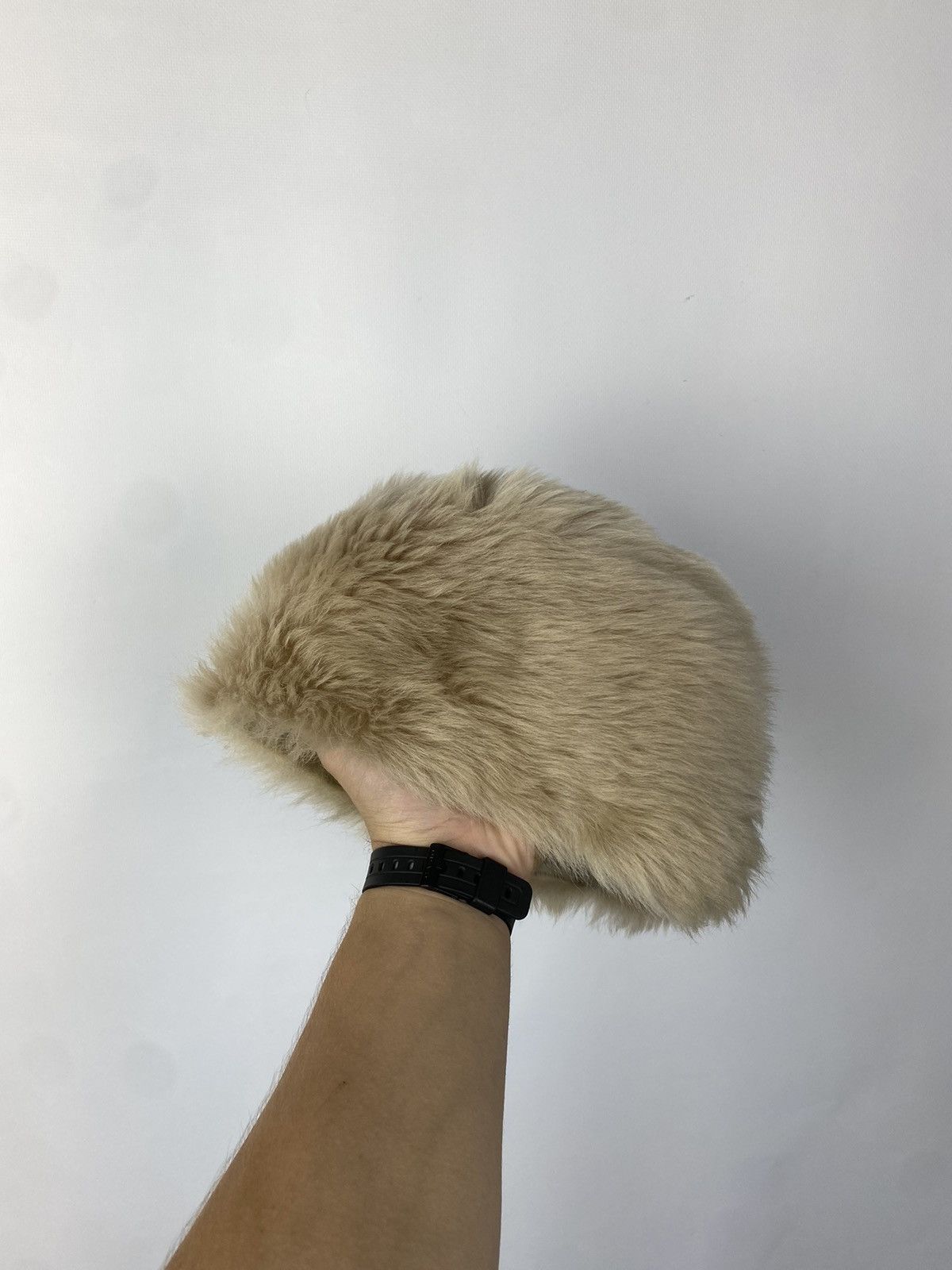 Japanese Brand Vintage Mohair Fuzzy Ushanka Y2K Opium Hype Rare Size ONE SIZE - 3 Thumbnail