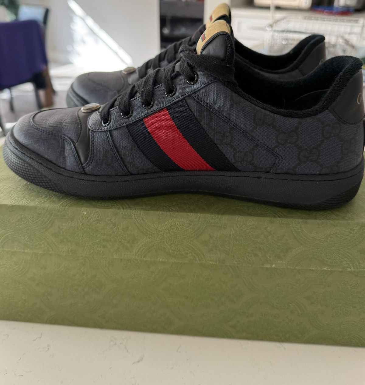 Gucci Gucci Men’s Screener Sneaker MINT size 8 Size US 8 / EU 41 - 2 Thumbnail