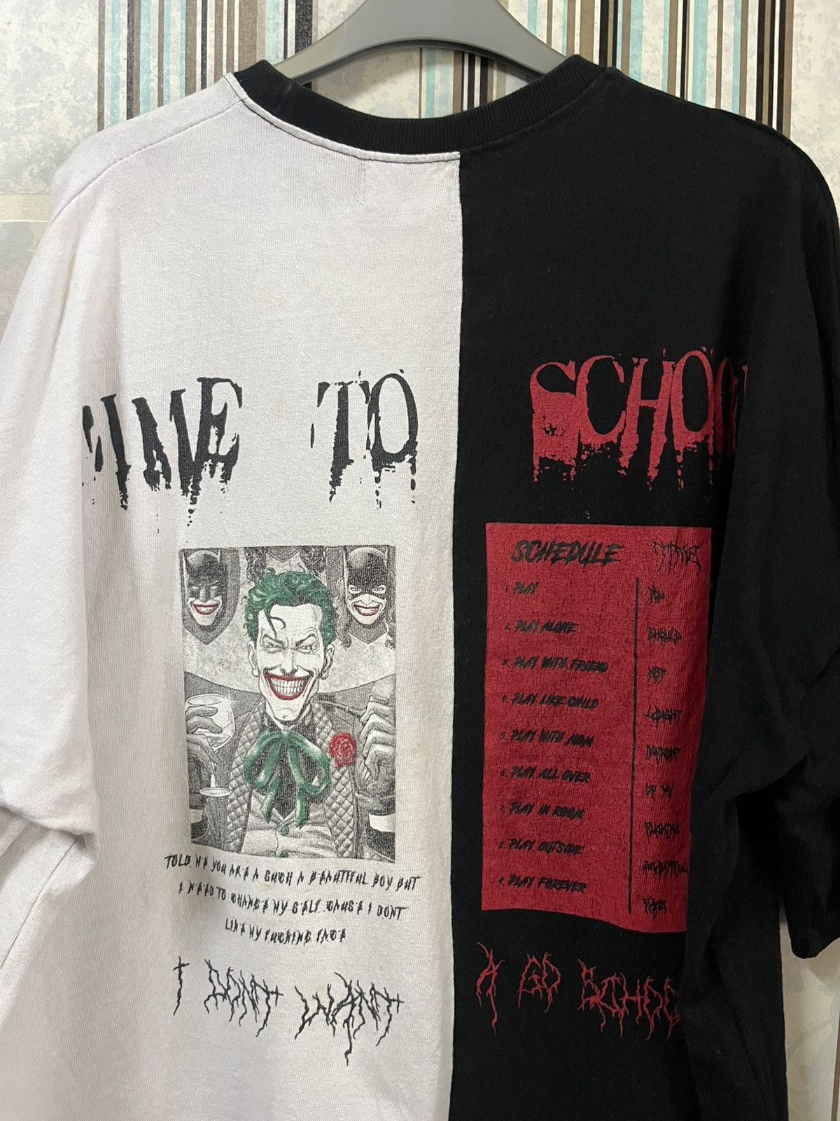 Fashion Victim 1990s JOKER physco artwork baggy shirt #I3 Size US XL / EU 56 / 4 - 4 Thumbnail