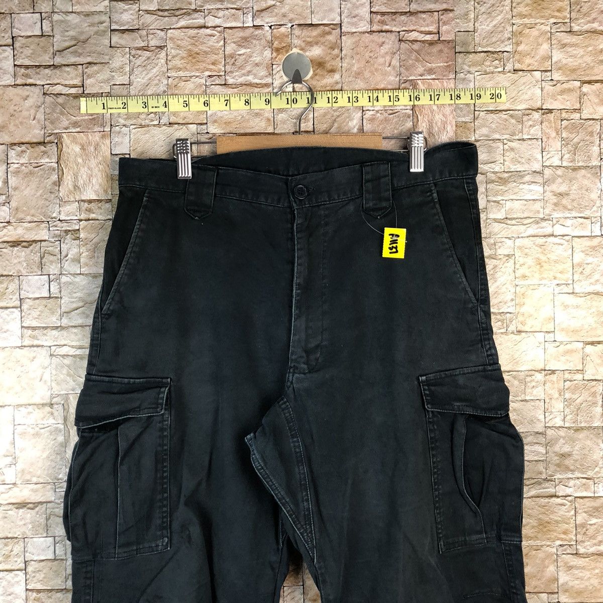Japanese Brand Japanese Brand Dark Blue Cargo Multipocket Pants #A1137 Size US 35 - 4 Thumbnail