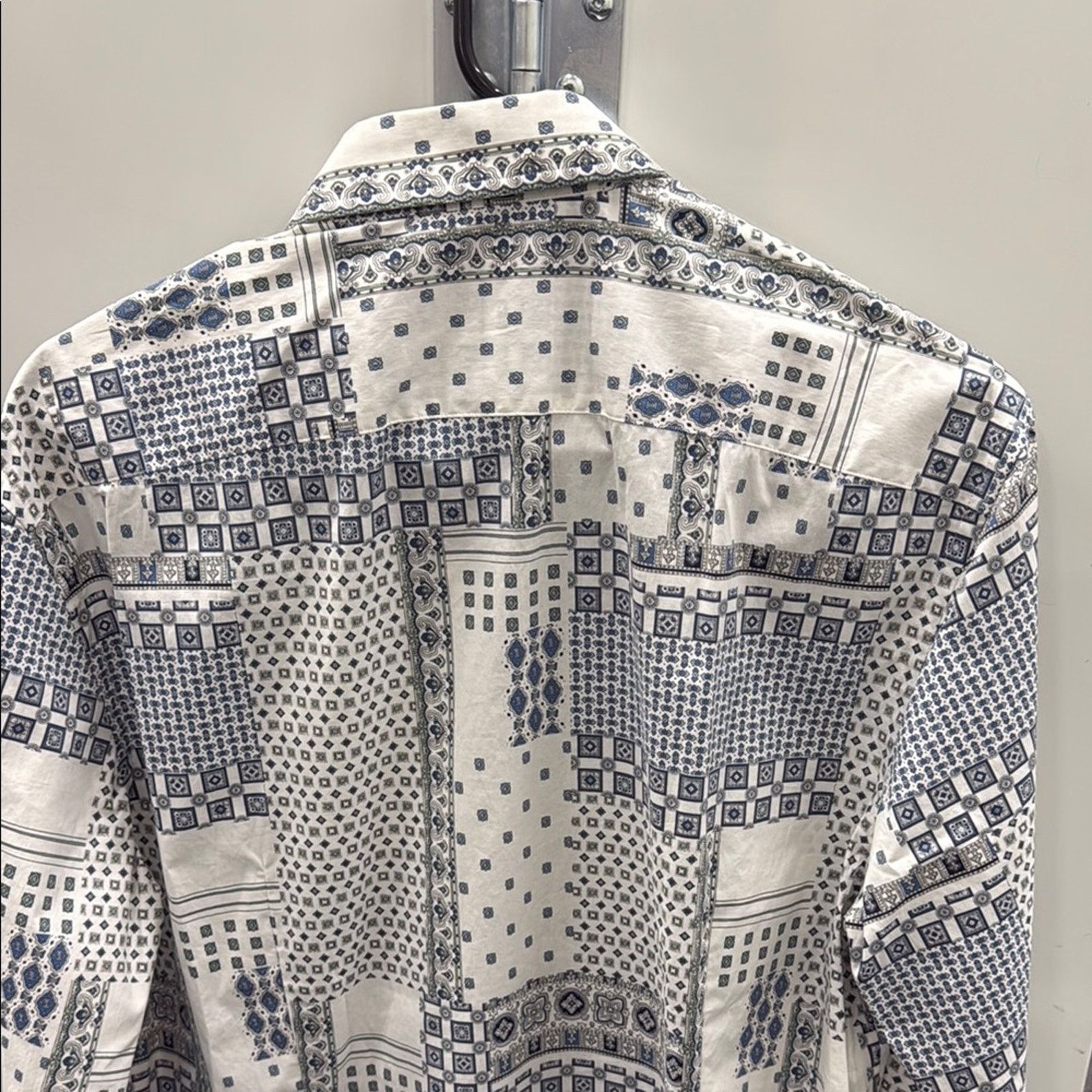 Etro NWT Etro Patterned Blue and White Men's Shirt Size S Size US S / EU 44-46 / 1 - 8 Thumbnail