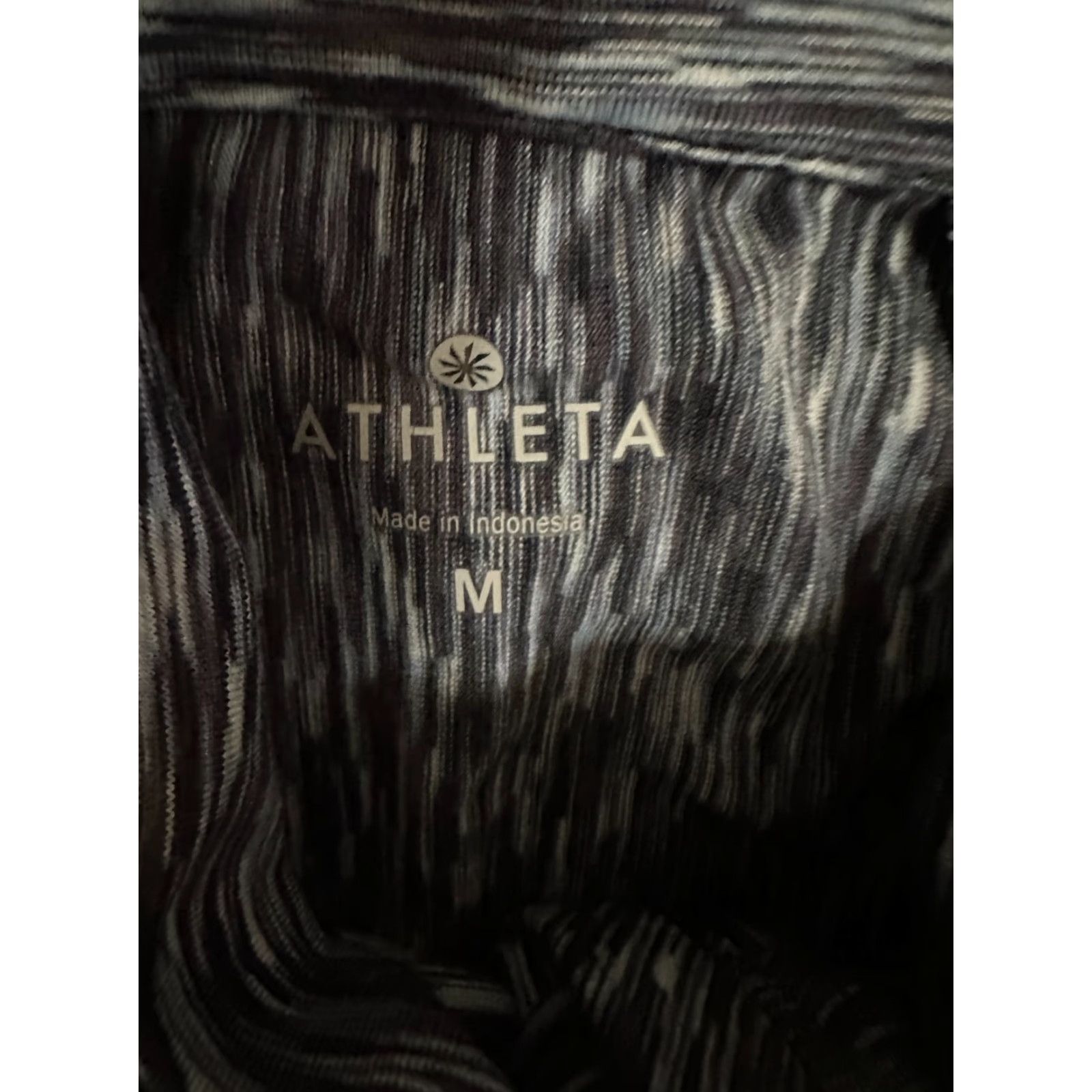 Athleta Athleta Pullover Shirt Womens Medium Mock Neck 1/4 Zip Gray Striped Long Sleeve Running & Jogging Activewear Size M / US 6-8 / IT 42-44 - 4 Thumbnail