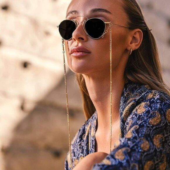 Gucci Gucci GG1034S 002 Sunglasses Gold Geometric Frame, Grey Lens Size ONE SIZE - 7 Thumbnail