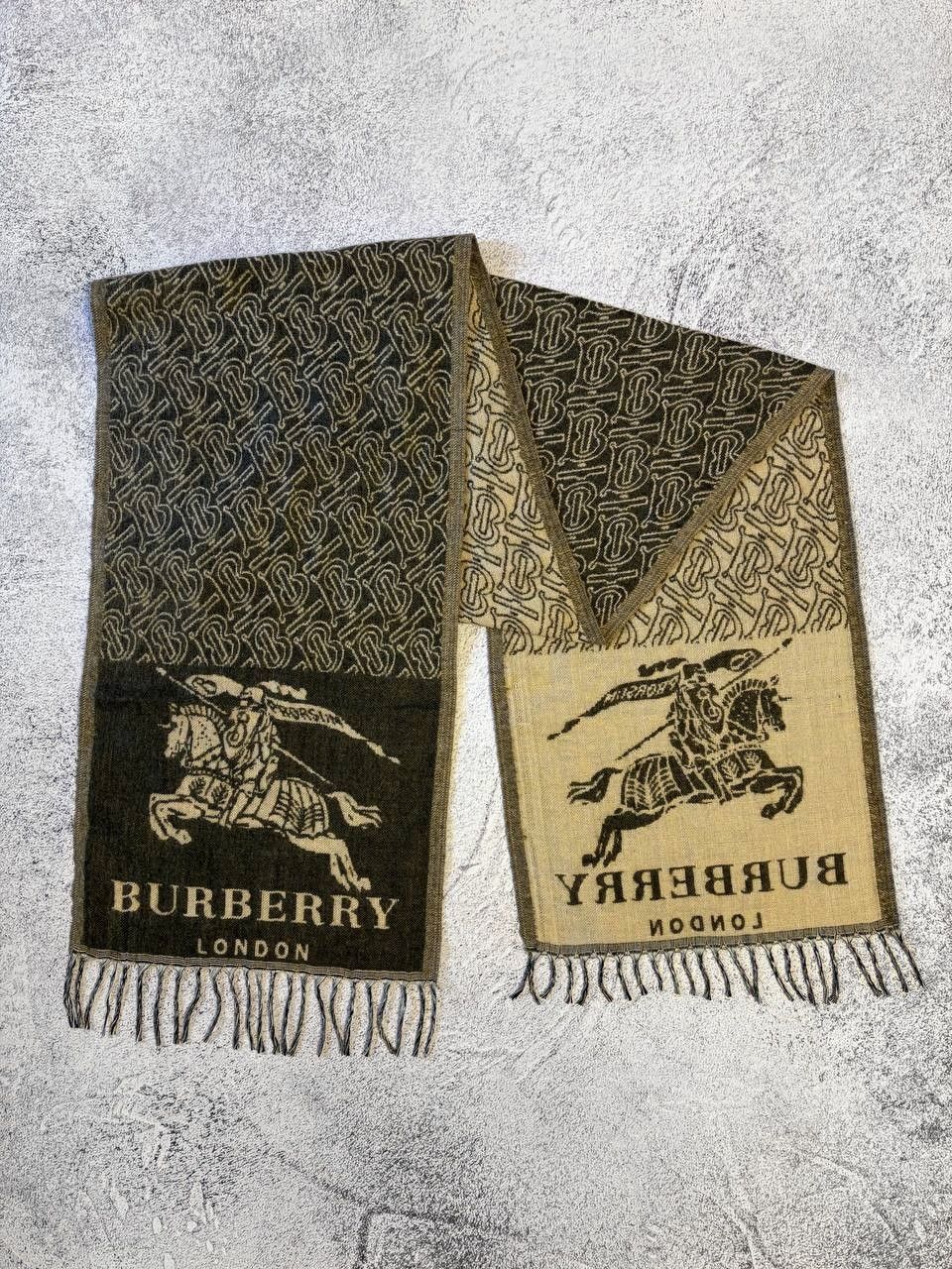Burberry Prorsum Burberry Prorsum Equestrian Knight Big Logo Monogram Scarf Size ONE SIZE - 4 Thumbnail