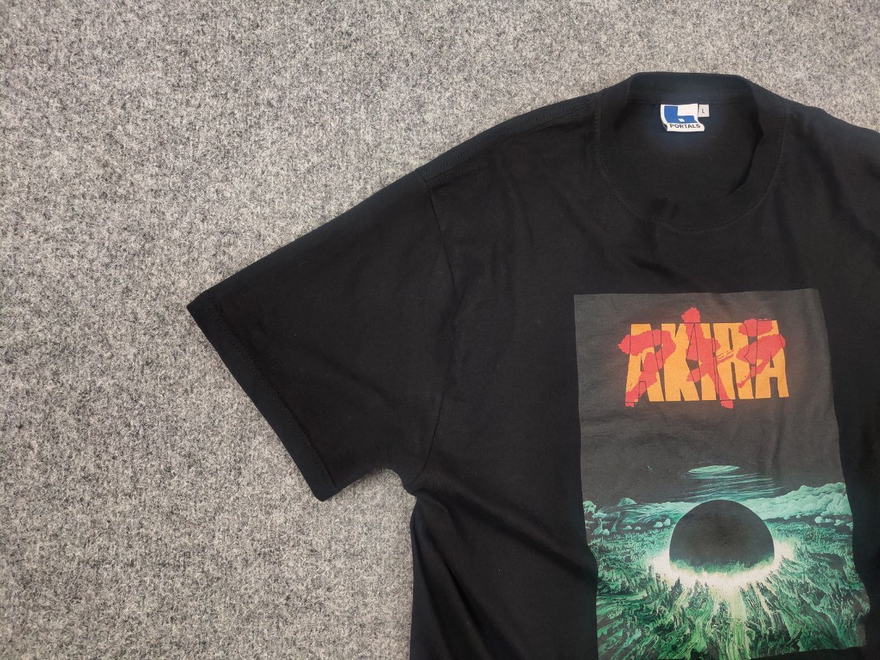 Anime Vintage Akira Neo Tokyo Explosion Logo Anime Black T shirt Size US L / EU 52-54 / 3 - 4 Thumbnail