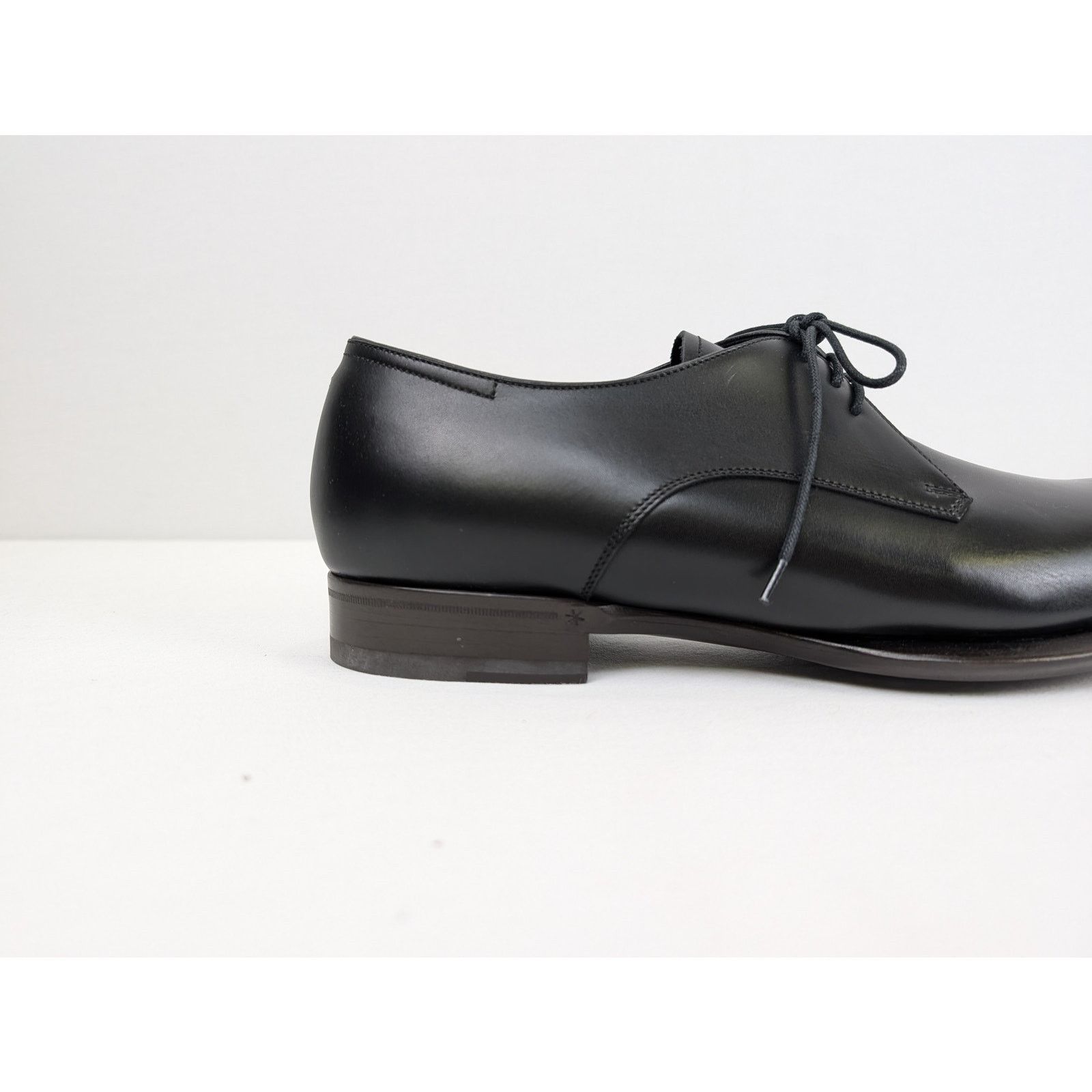 Alexander McQueen o1rshd1 Scarpa Pelle S.Cuoio Calf Boots Shoe in Black Size US 12.5 / EU 45-46 - 5 Thumbnail