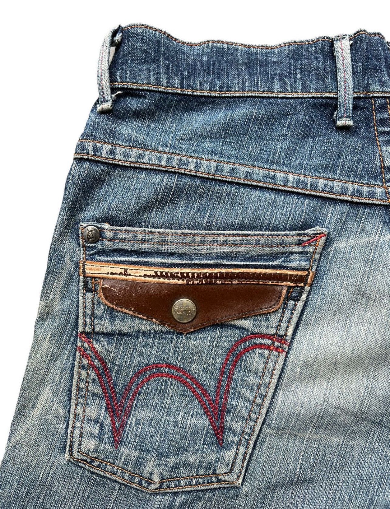 Edwin Vintage Edwin Blue Trip Distressed Jeans 32x34 Size US 32 / EU 48 - 9 Thumbnail