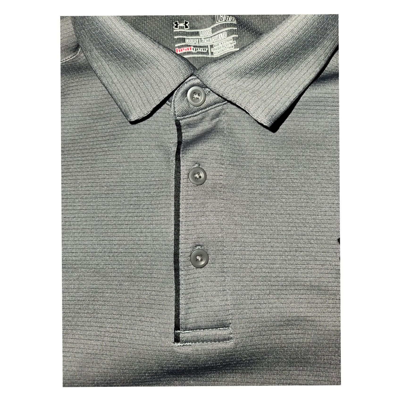 Under Armour Under Armour Polo Large Mens Short Sleeve Gray HeatGear Golf Workwear Size US L / EU 52-54 / 3 - 4 Thumbnail