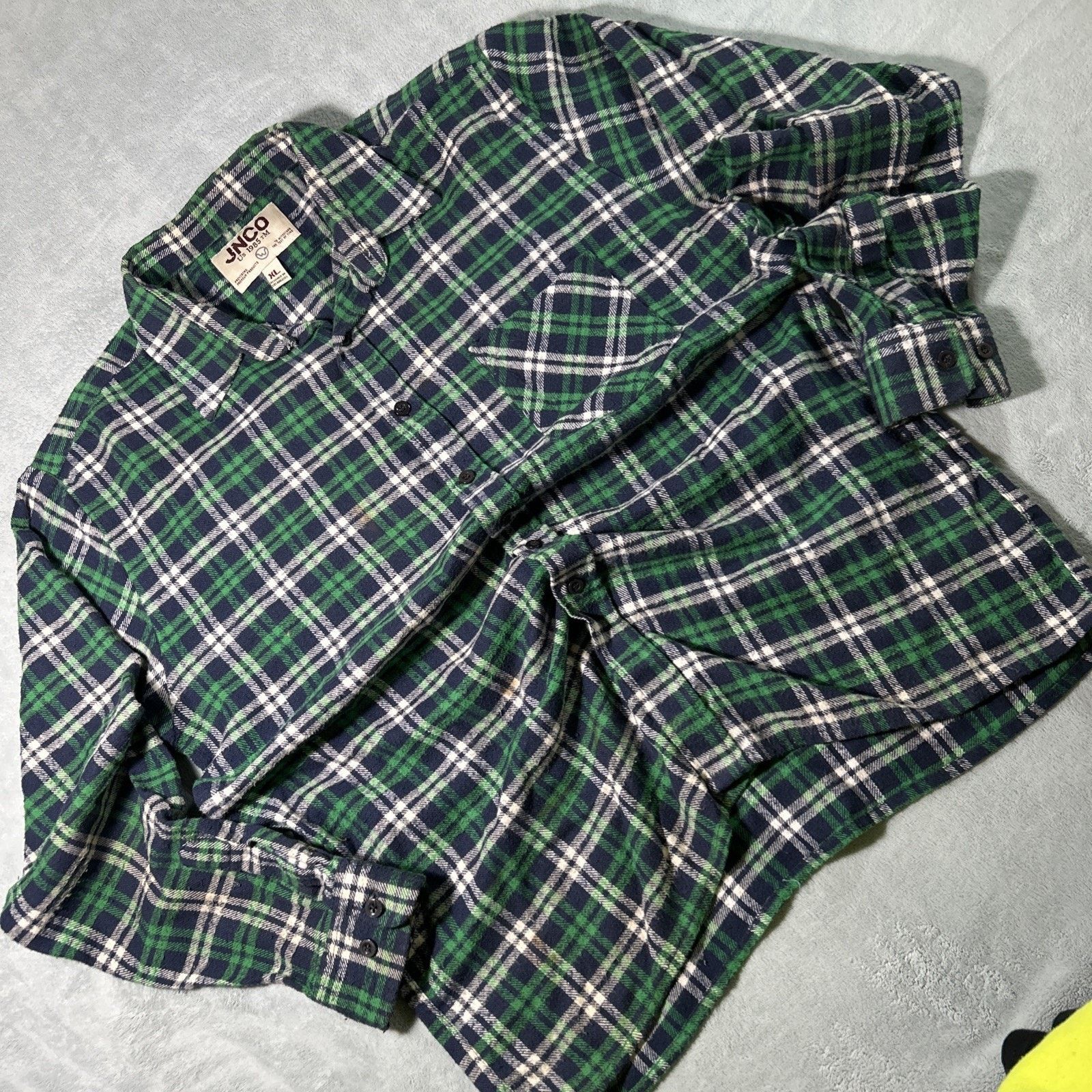JNCO JNCO Flannel Mens XL Button Up Outdoors Vintage Plaid Gothic Size US XL / EU 56 / 4 - 1 Thumbnail