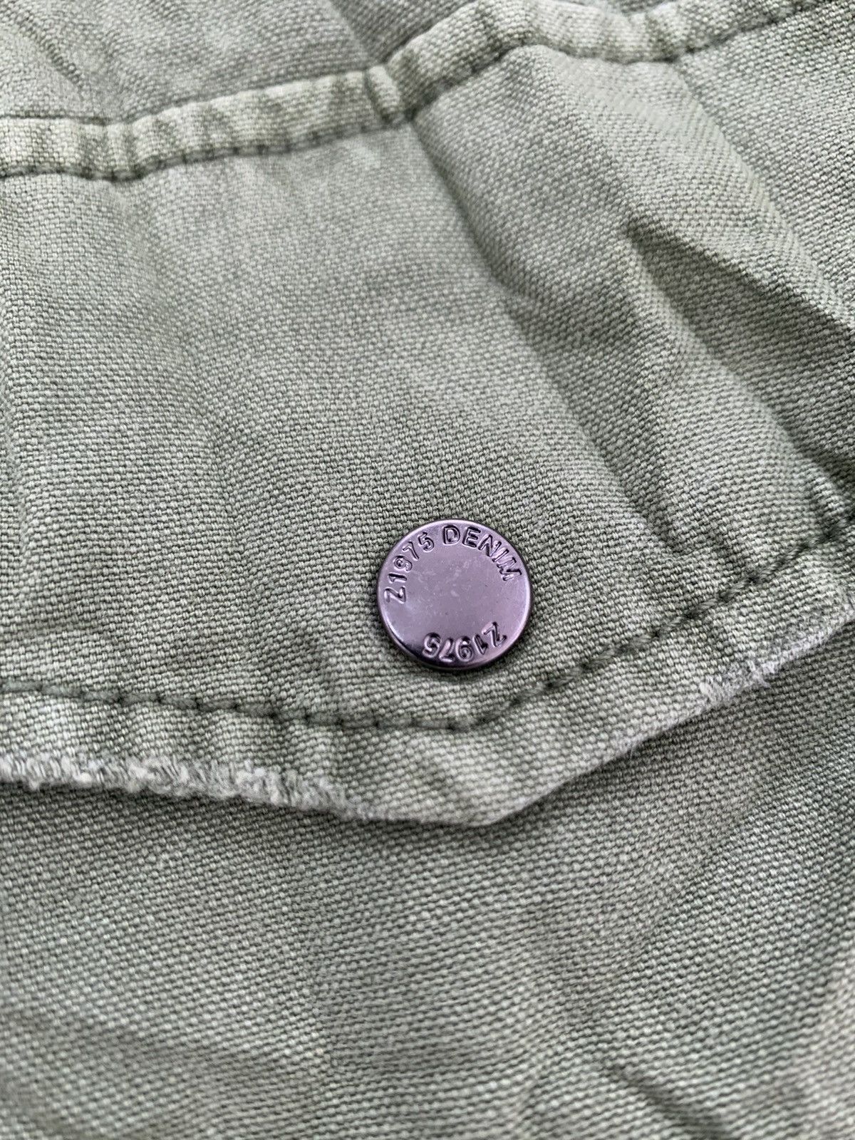 Art Comes First Zara Z1975 Denim Military Style Jacket With Nice Printed Size US S / EU 44-46 / 1 - 3 Thumbnail