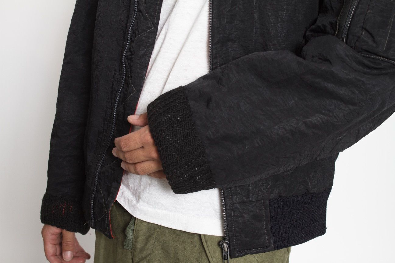 Vintage BLACK NYLON BOMBER JACKET BY IVY OXFORD Size US XL / EU 56 / 4 - 5 Thumbnail