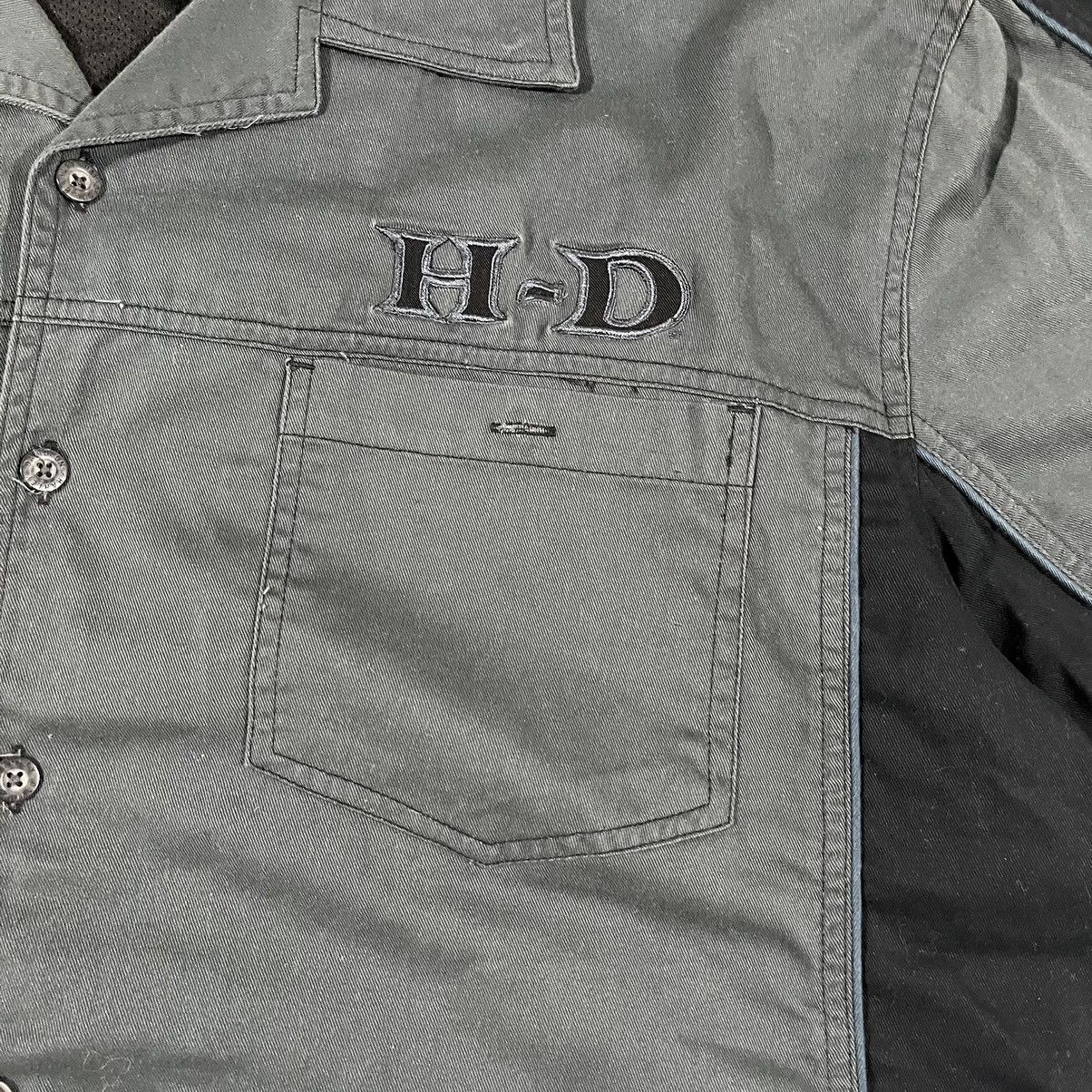 Harley Davidson × Vintage Harley Davidson Vintage Y2K Mechanic Button Up Shirt Biker Size US XXL / EU 58 / 5 - 4 Thumbnail