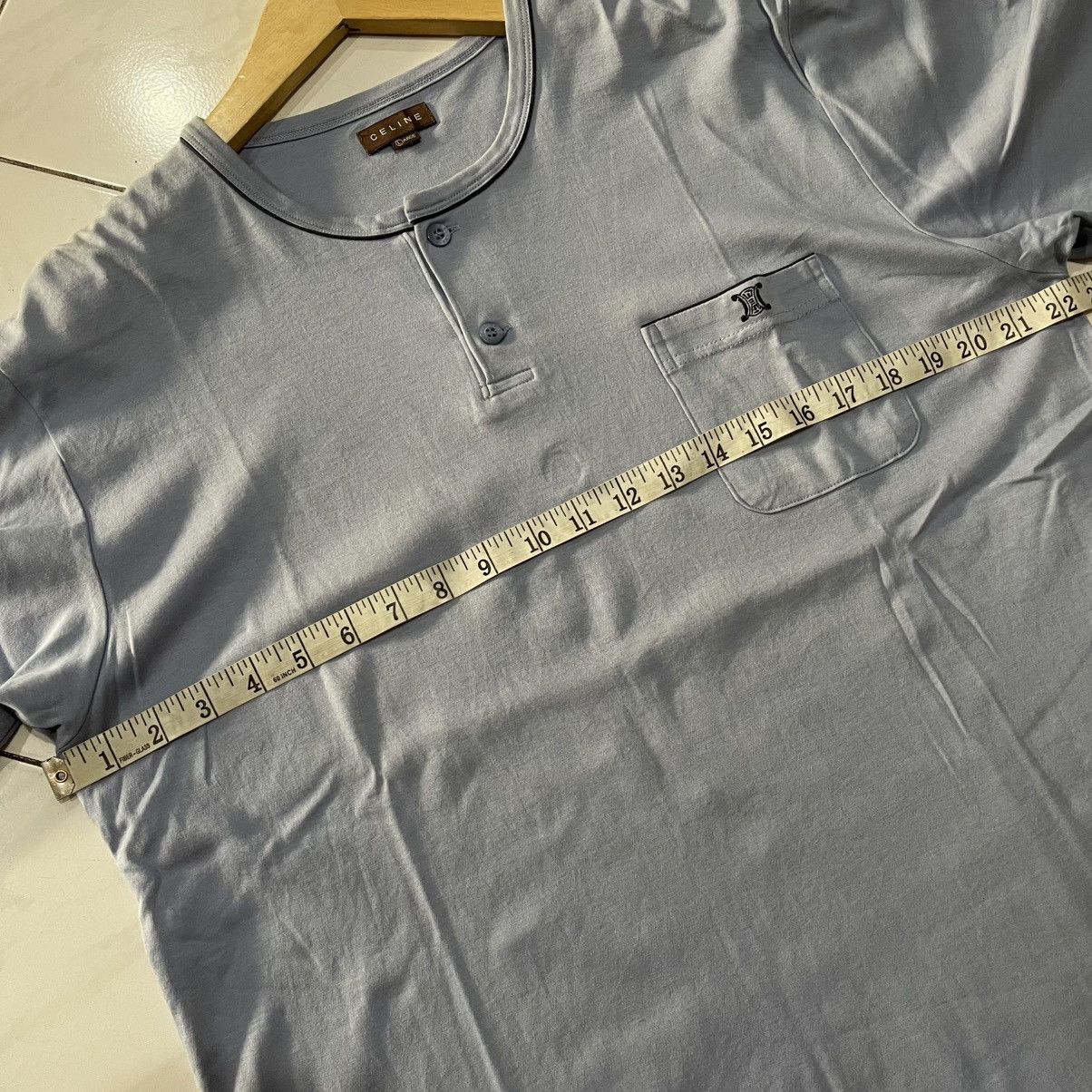 Celine Vintage celine pocket tee Size US L / EU 52-54 / 3 - 8 Thumbnail