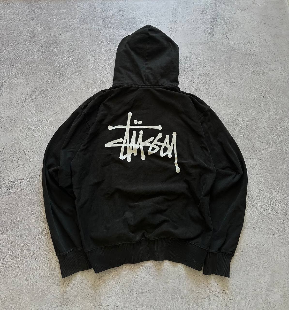 Stussy Stussy Basic Hoodie Mens Large Black Logo Hooded Size US L / EU 52-54 / 3 - 1 Thumbnail