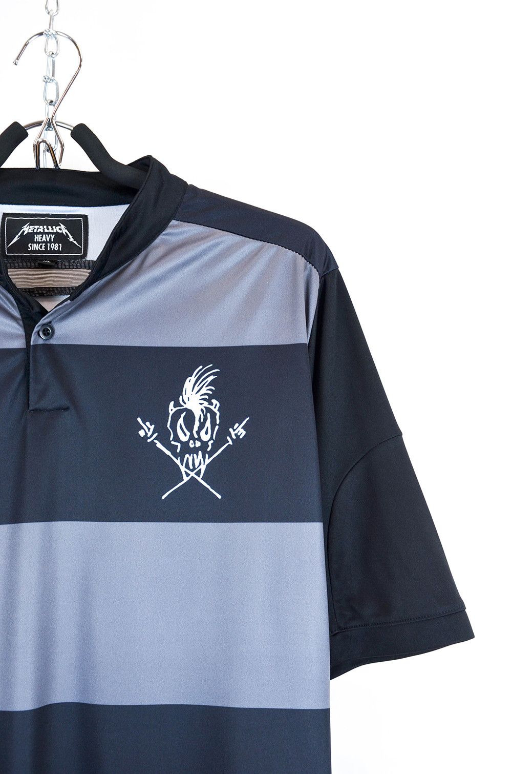 Metallica Metallica Heavy Since 1981 Rugby Striped Shirt – Size XL Size US XL / EU 56 / 4 - 3 Thumbnail