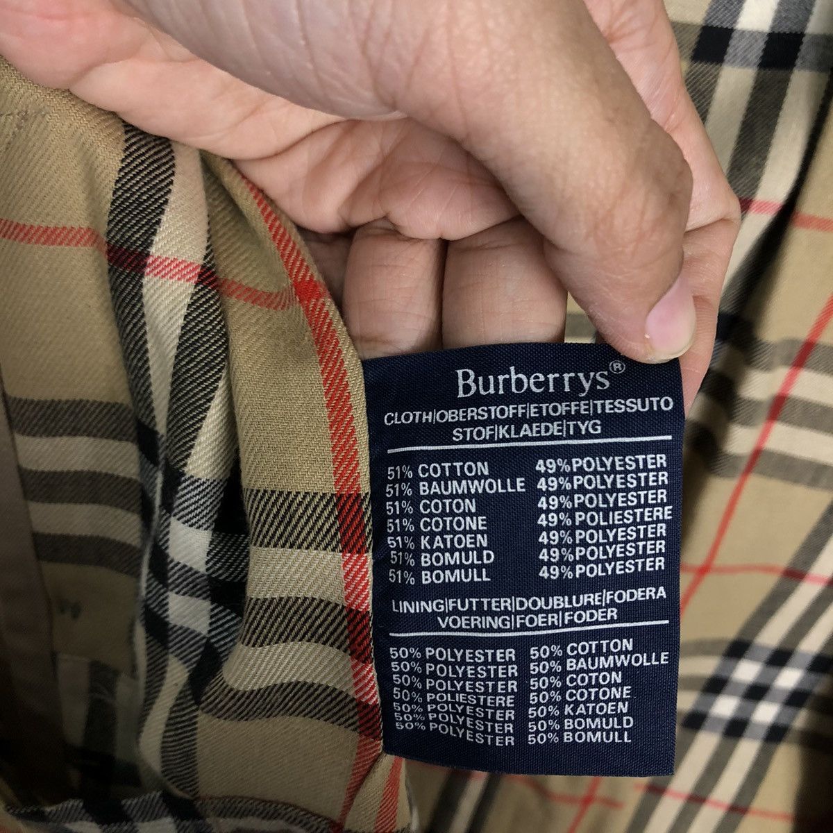 Burberry 🔥Vintage Long Jacket Burberry Made in England Nova Check Size US M / EU 48-50 / 2 - 18 Thumbnail