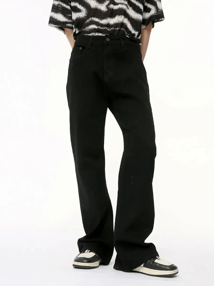 Japanese Brand Retro loose high street micro flared jeans Size US 32 / EU 48 - 3 Thumbnail