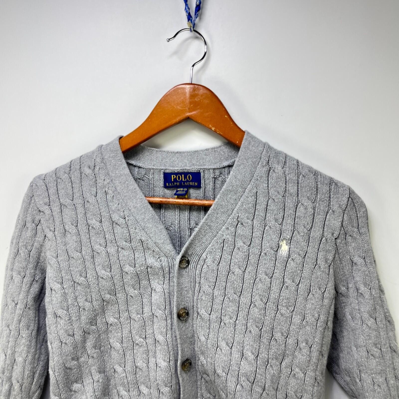 Polo Ralph Lauren Vintage Polo Ralph Lauren Cardigan Youth Medium Pony Size L / US 10 / IT 46 - 2 Thumbnail