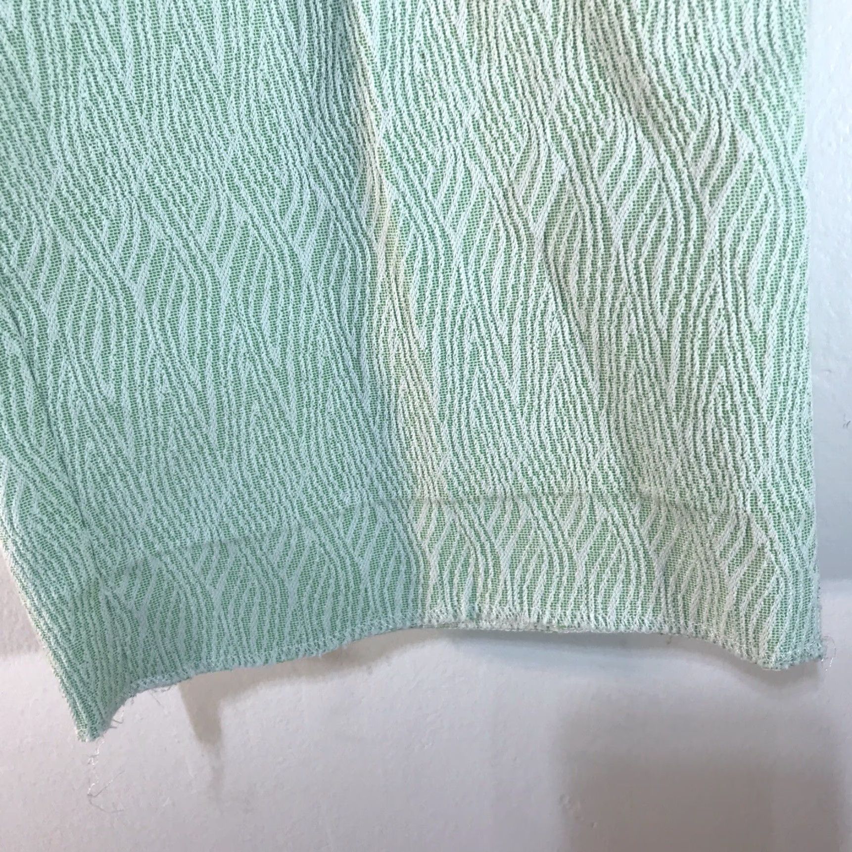Vintage Peck & Peck Pants Womens Size 14 Lt Green/White Geometric Print Dress Pants Size 36" / US 14 / IT 50 - 2 Thumbnail