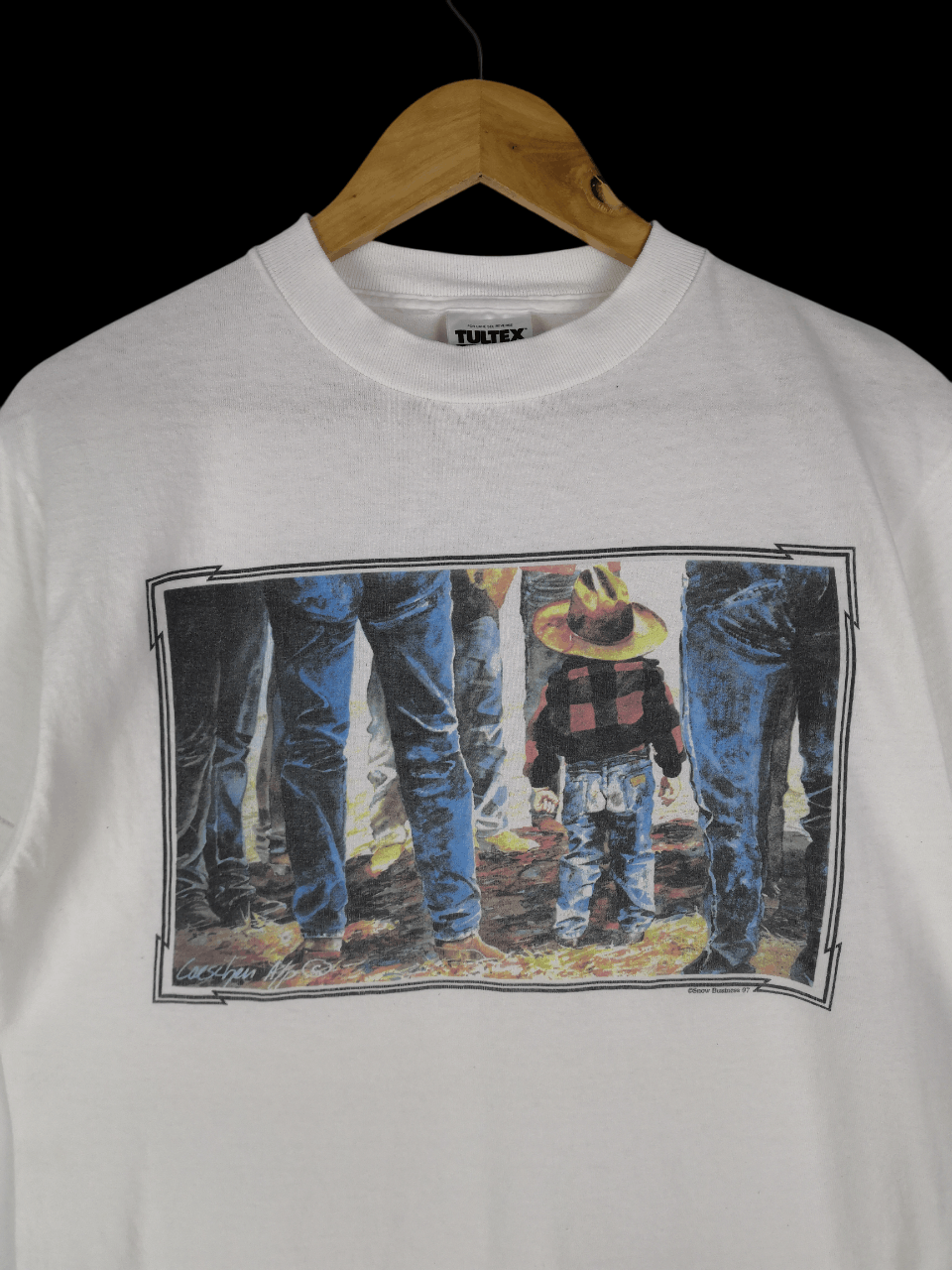 Vintage Vintage 90s Snow Business 97 T-Shirt Art Tee Size US M / EU 48-50 / 2 - 1 Thumbnail