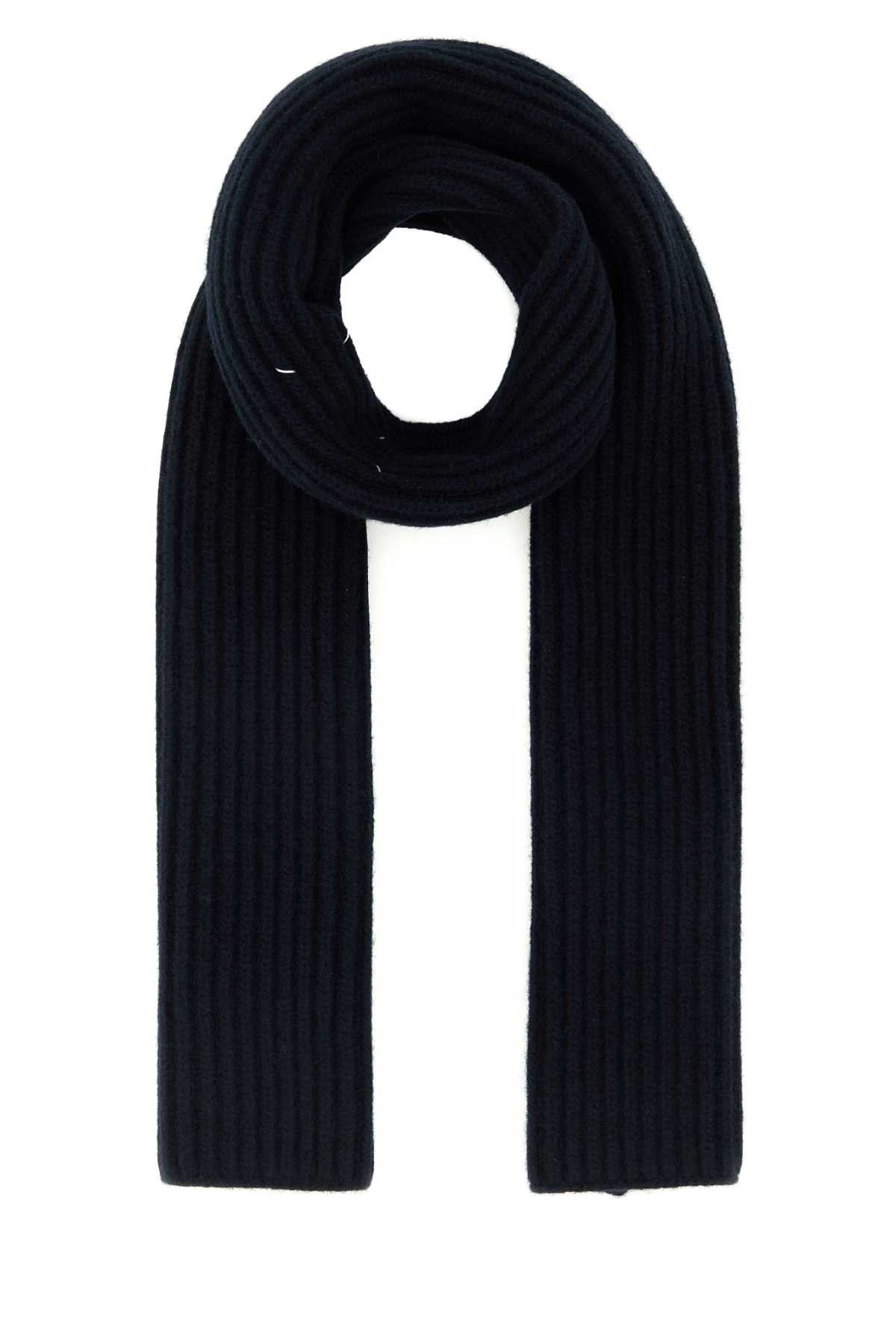 Maison Margiela Midnight Blue Wool Scarf Size ONE SIZE - 1 Thumbnail