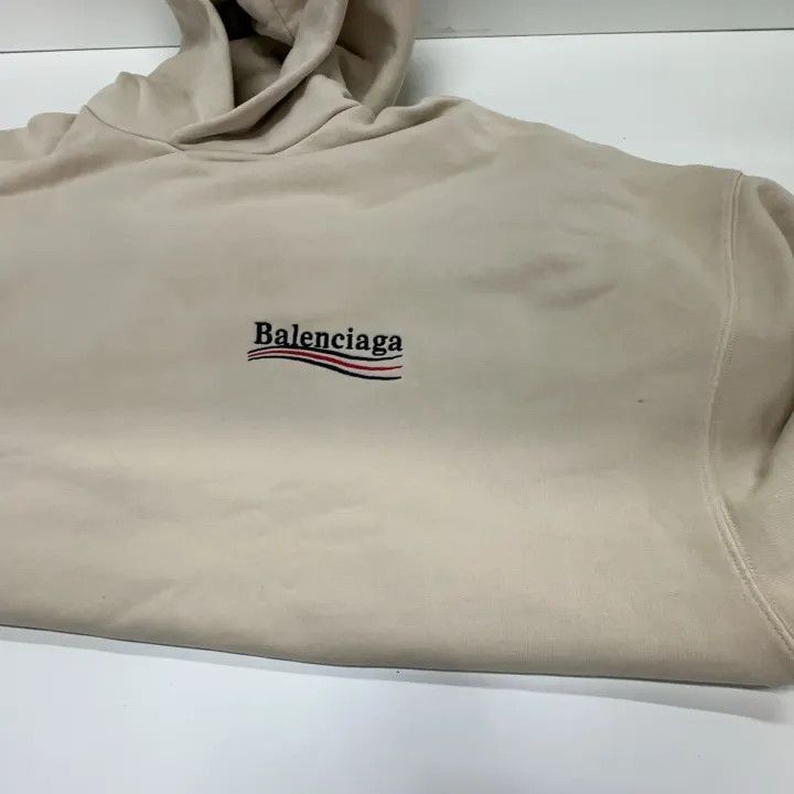 Balenciaga Balenciaga Logo Print Hooded Sweatshirt for Men 0079-2507 Size US M / EU 48-50 / 2 - 7 Thumbnail