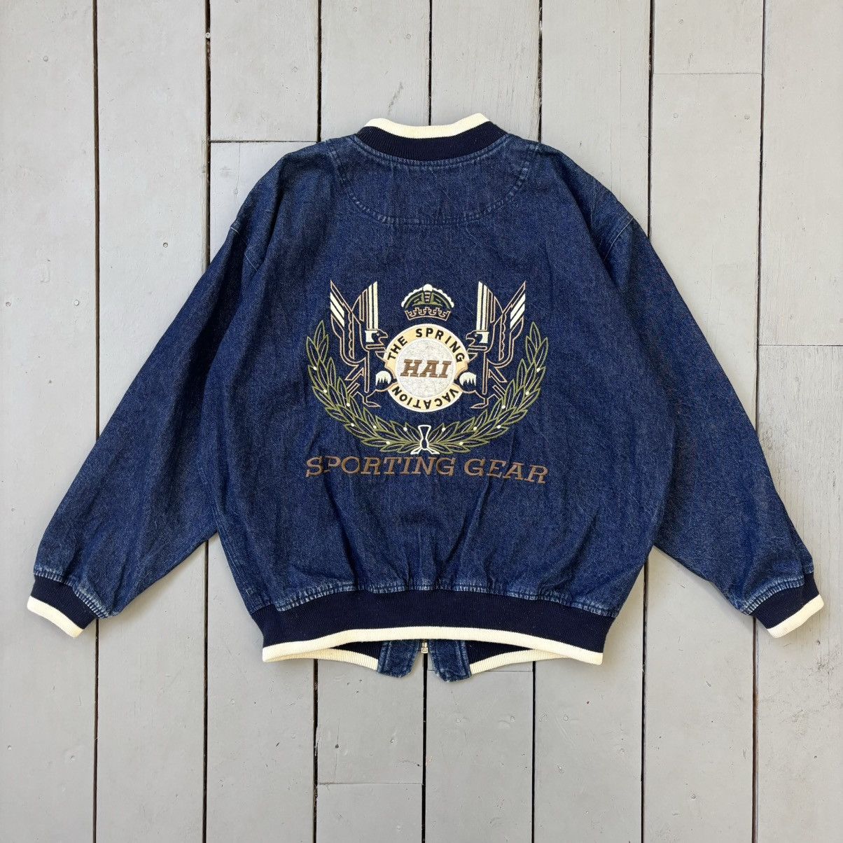 Hai Sporting Gear HAI Sporting Gear Denim Varsity Jacket Size US M / EU 48-50 / 2 - 4 Thumbnail