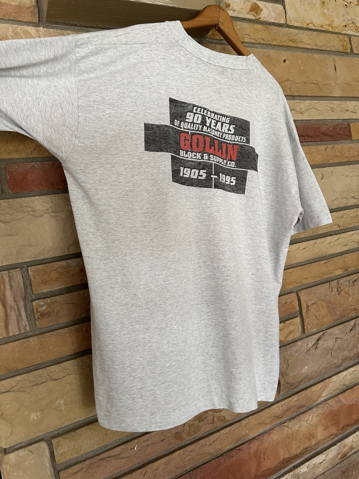Vintage Vintage 90s Masonry Company Graphic Tee Size US XXL / EU 58 / 5 - 4 Thumbnail
