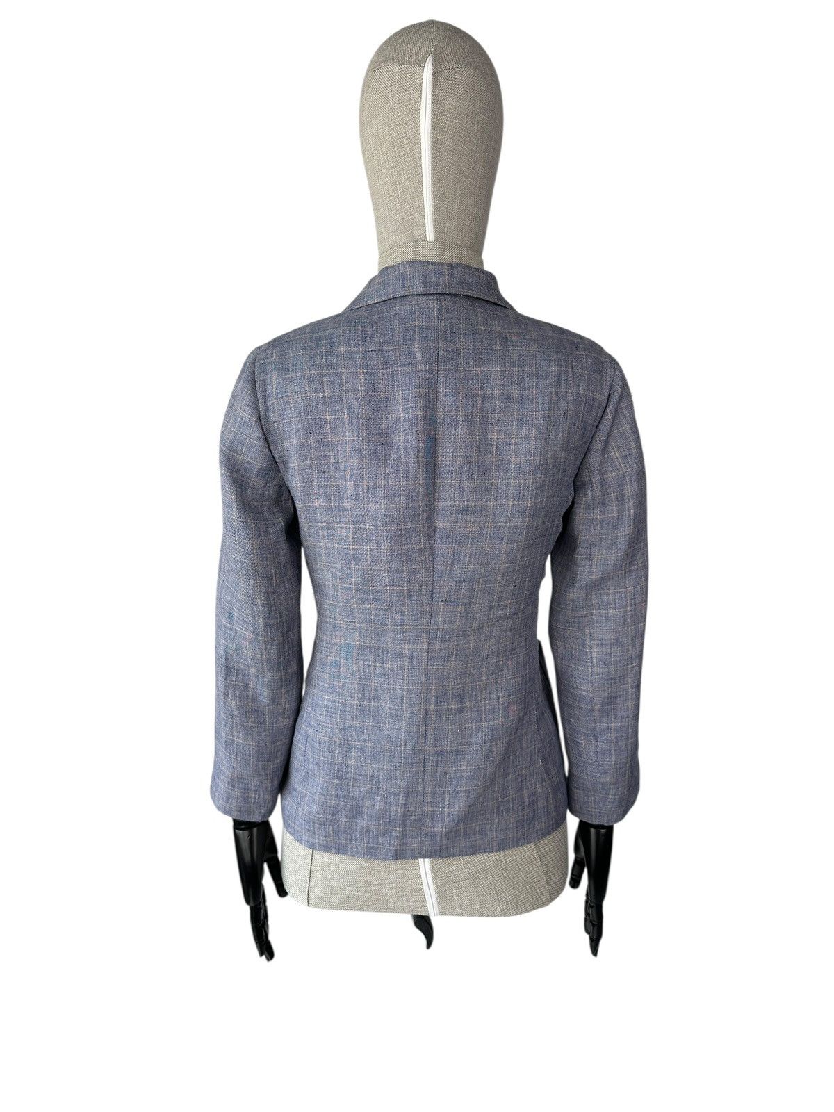 Jacob Cohen JACOB COHEN Hand Made 100% Linen Check Sport Blazer Jacket Size M / US 6-8 / IT 42-44 - 3 Thumbnail