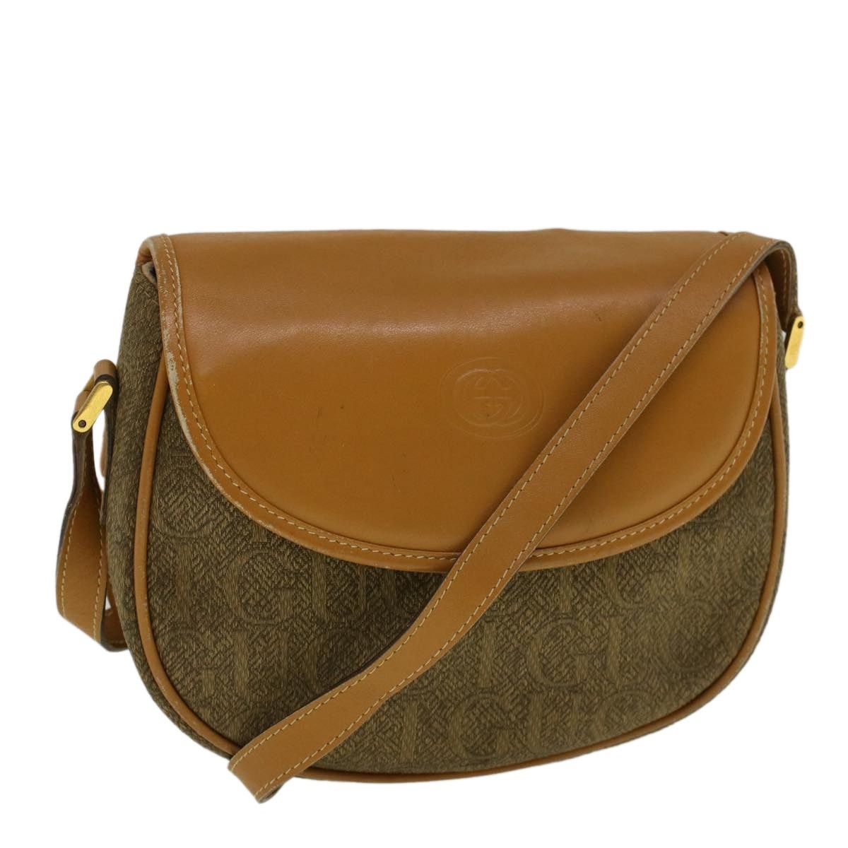 Gucci Shoulder Bag Coated Canvas Brown 007 58 007 58, Women's