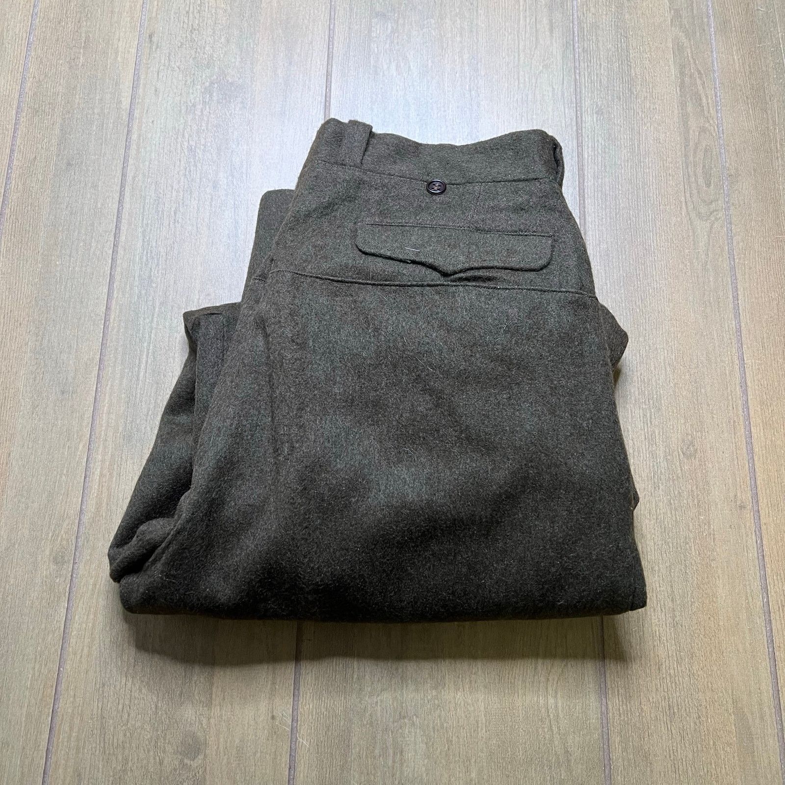 Vintage Vintage WWII US Army Wool Field Trousers Brown Military Size US 34 / EU 50 - 15 Thumbnail