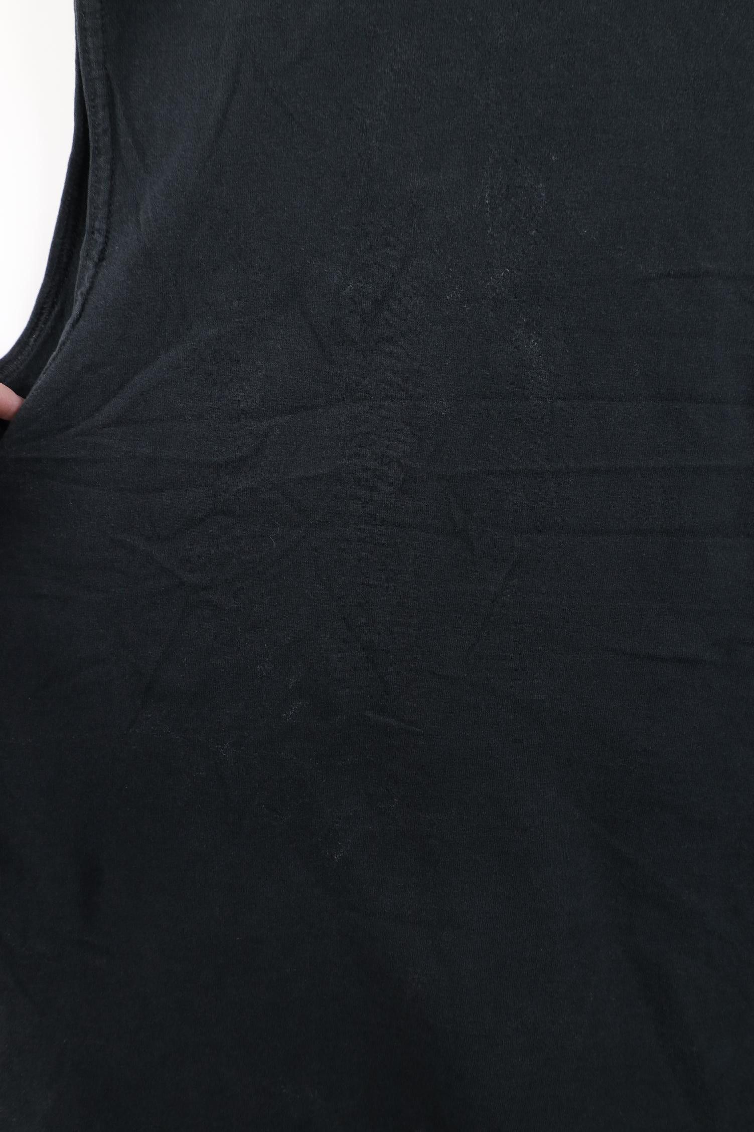 Vintage Vintage 90s Streetwear Blank Sleeveless Muscle T-Shirt Black Size US XL / EU 56 / 4 - 10 Thumbnail