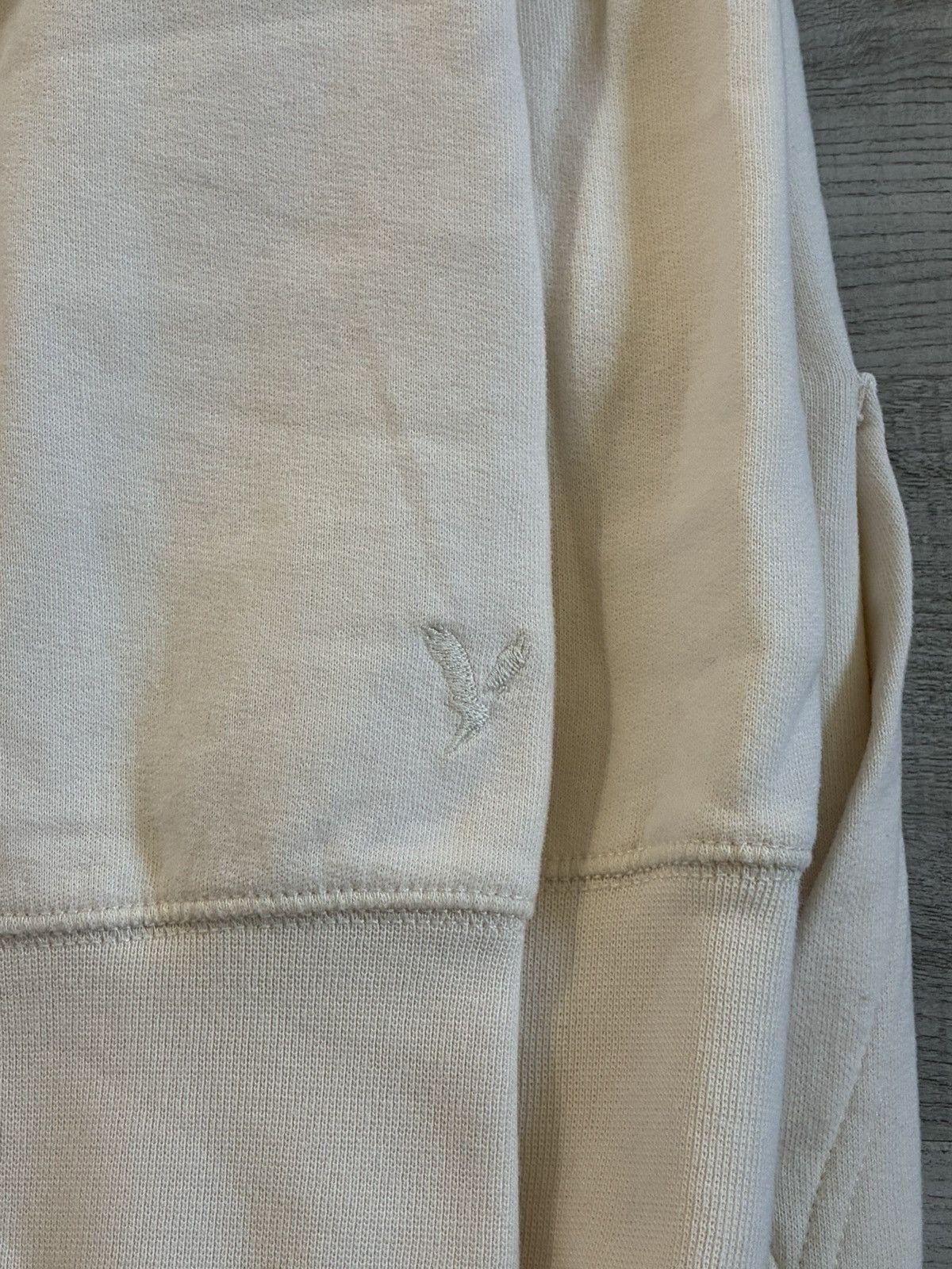 American Eagle Outfitters American Eagle Crean White Sweater With Button Up Collar Size US XL / EU 56 / 4 - 7 Thumbnail