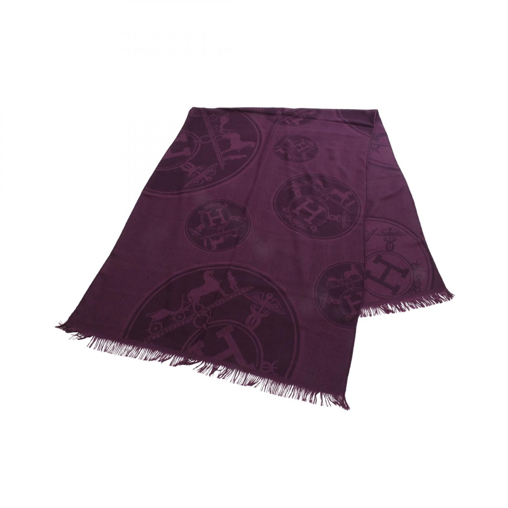 Hermes Hermes Hermes New Libris Silk Cashmere Stole Textile Shawl DUTY FREE for USA Size ONE SIZE - 1 Thumbnail