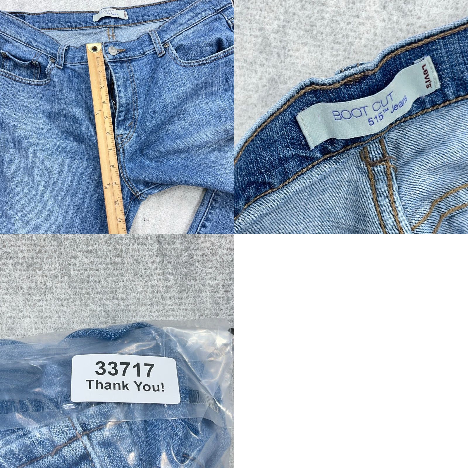 Levi's VINTAGE Levi's 515 Jeans Women 14 Mid Rise Boot Cut 34x28 Blue Regular Denim Size 36" / US 14 / IT 50 - 9 Thumbnail