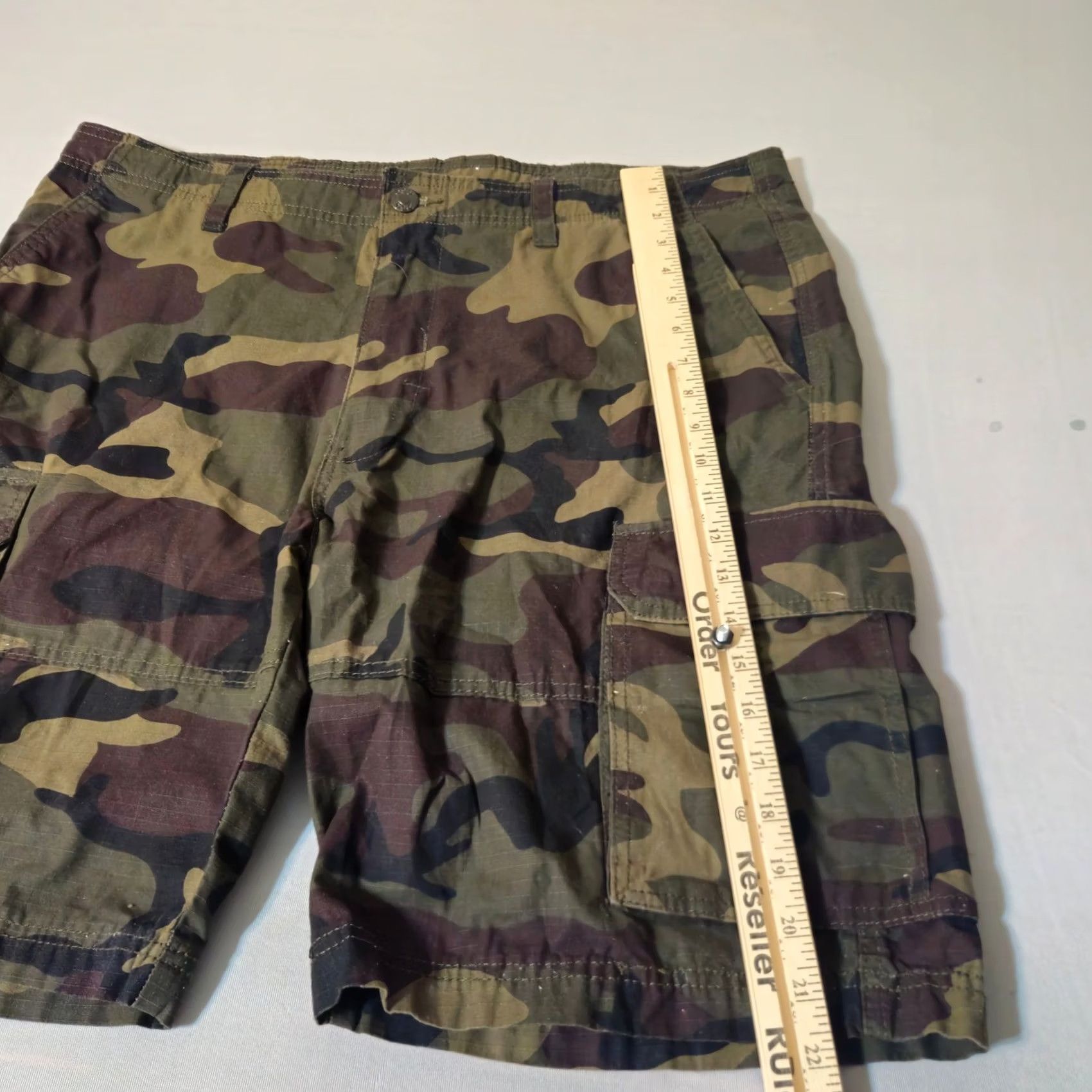 Vintage CSG Cargo Shorts Men 40 Green Camo Ripstop Multi Pocket Casual Outdoor Size US 40 / EU 56 - 4 Thumbnail