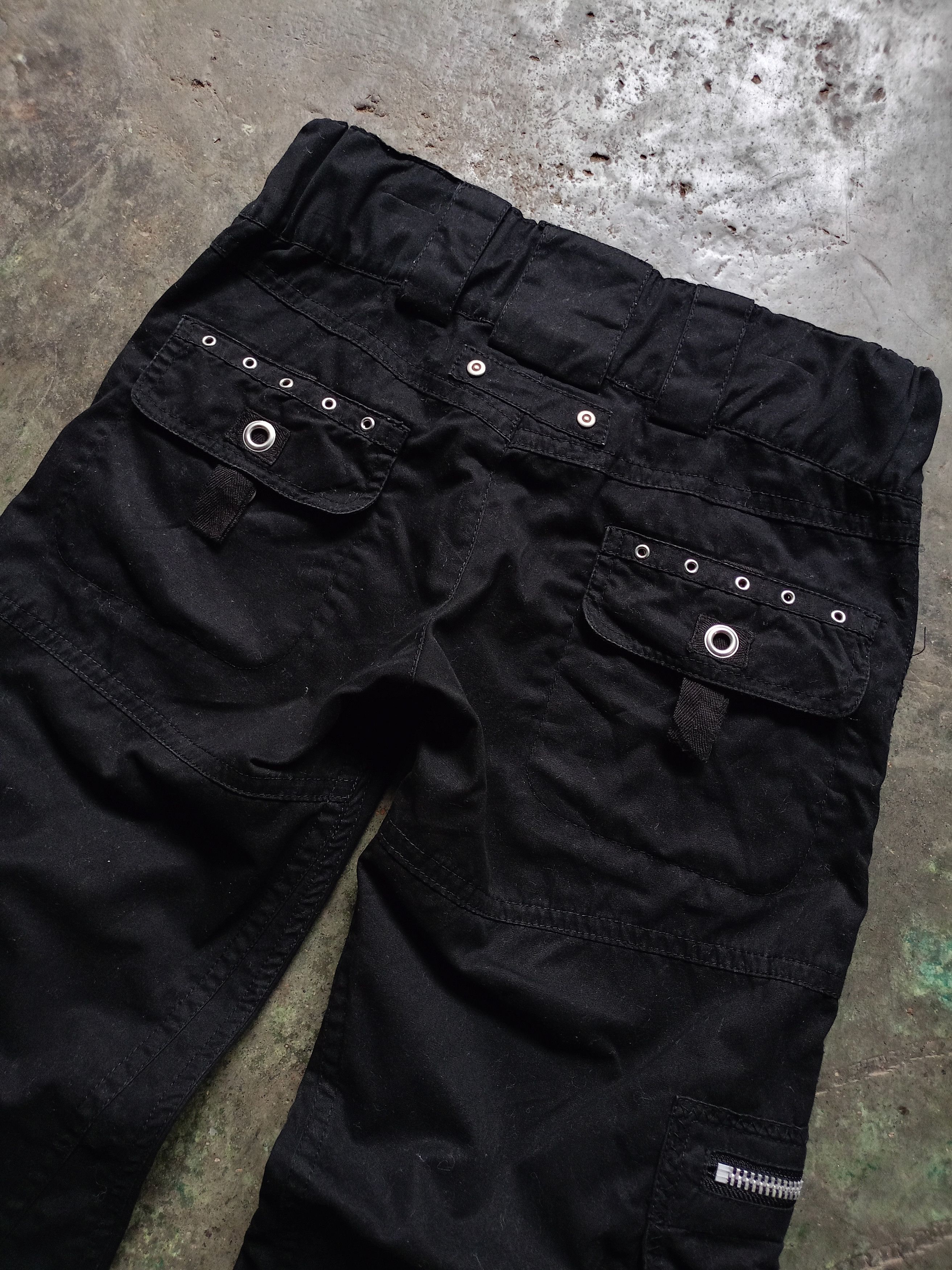 Japanese Brand Snarl extra Cargo Flared Pants Size 29" - 6 Thumbnail