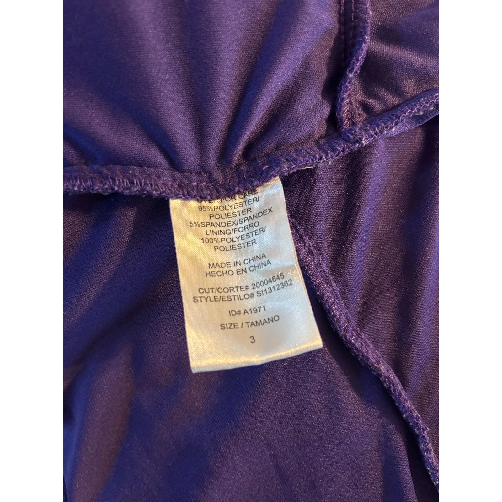 The Unbranded Brand B.Smart Size Small Purple One-Shoulder Dress - Size 3 Size S / US 4 / IT 40 - 5 Thumbnail