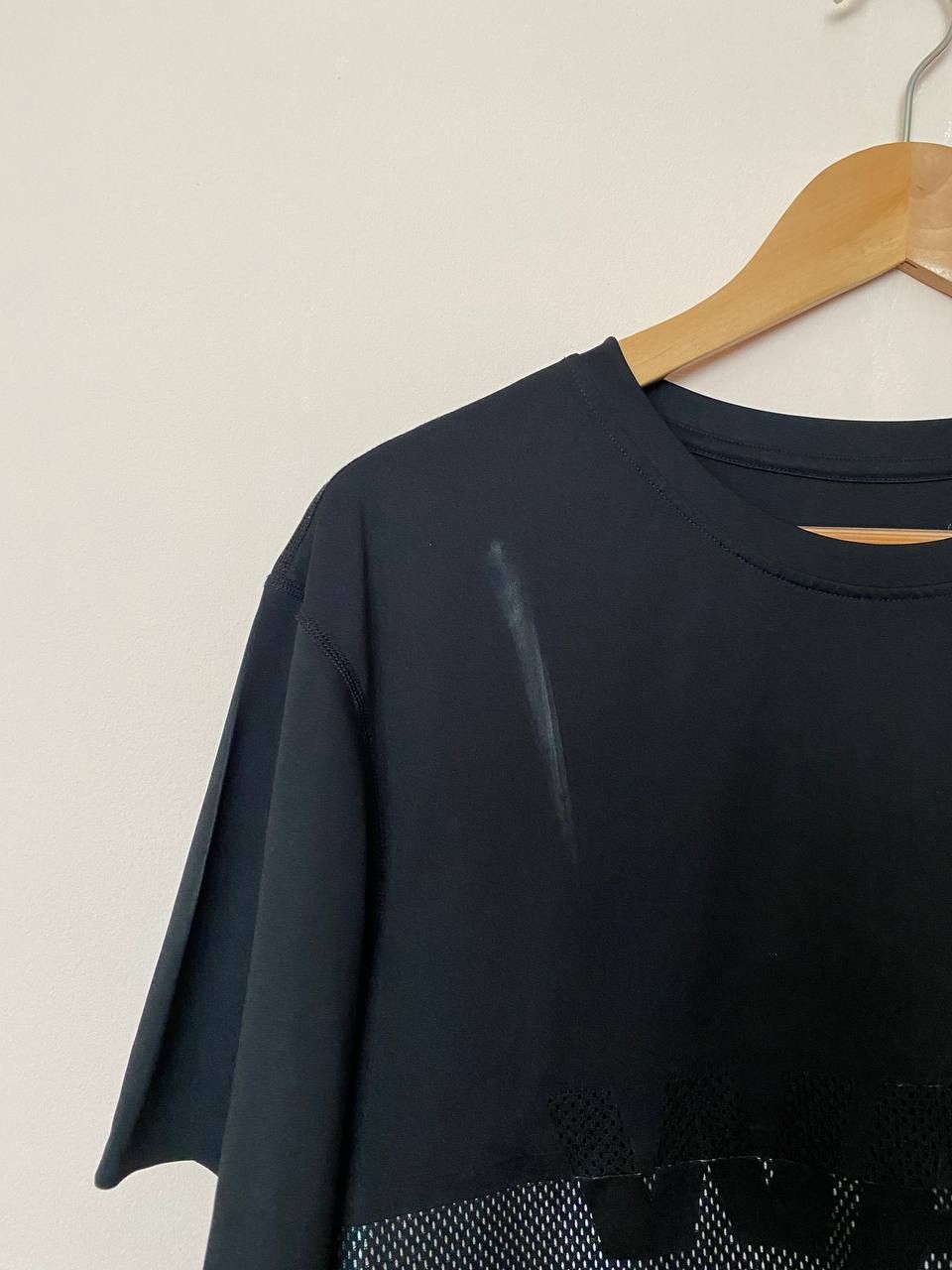 1017 ALYX 9SM × Alexander Wang Alexander Wang H&M Mens Black Oversized Big Logo T Shirt Tee Size US S / EU 44-46 / 1 - 2 Thumbnail