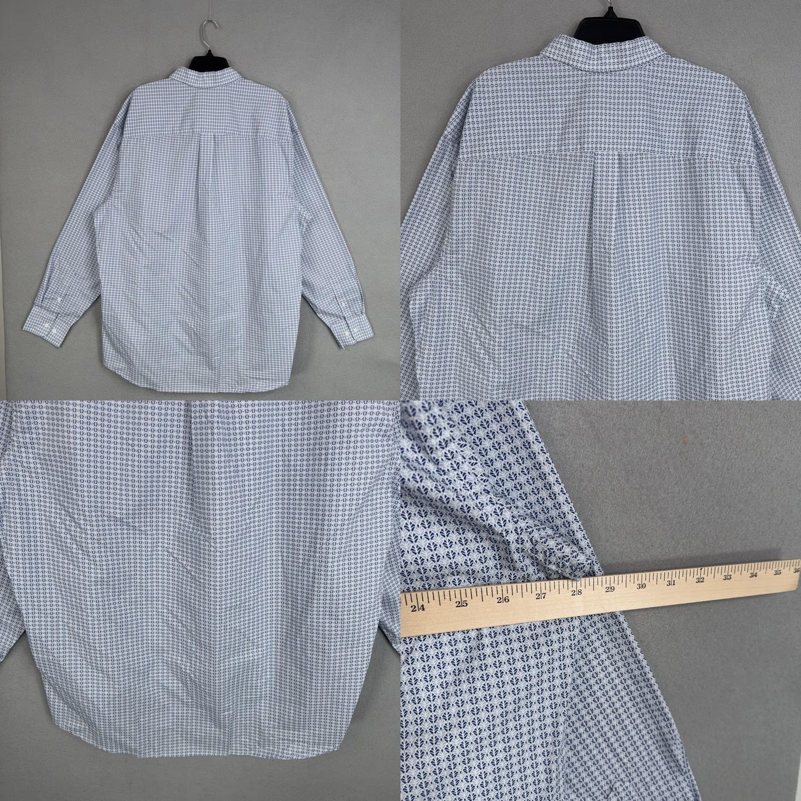 Wrangler Wrangler Shirt Mens 2XL Blue Geometric Print Casual Western Ranch Workwear Shirt Mens 2XL Blue Geometric Print Wrangler Size US XXL / EU 58 / 5 - 8 Thumbnail