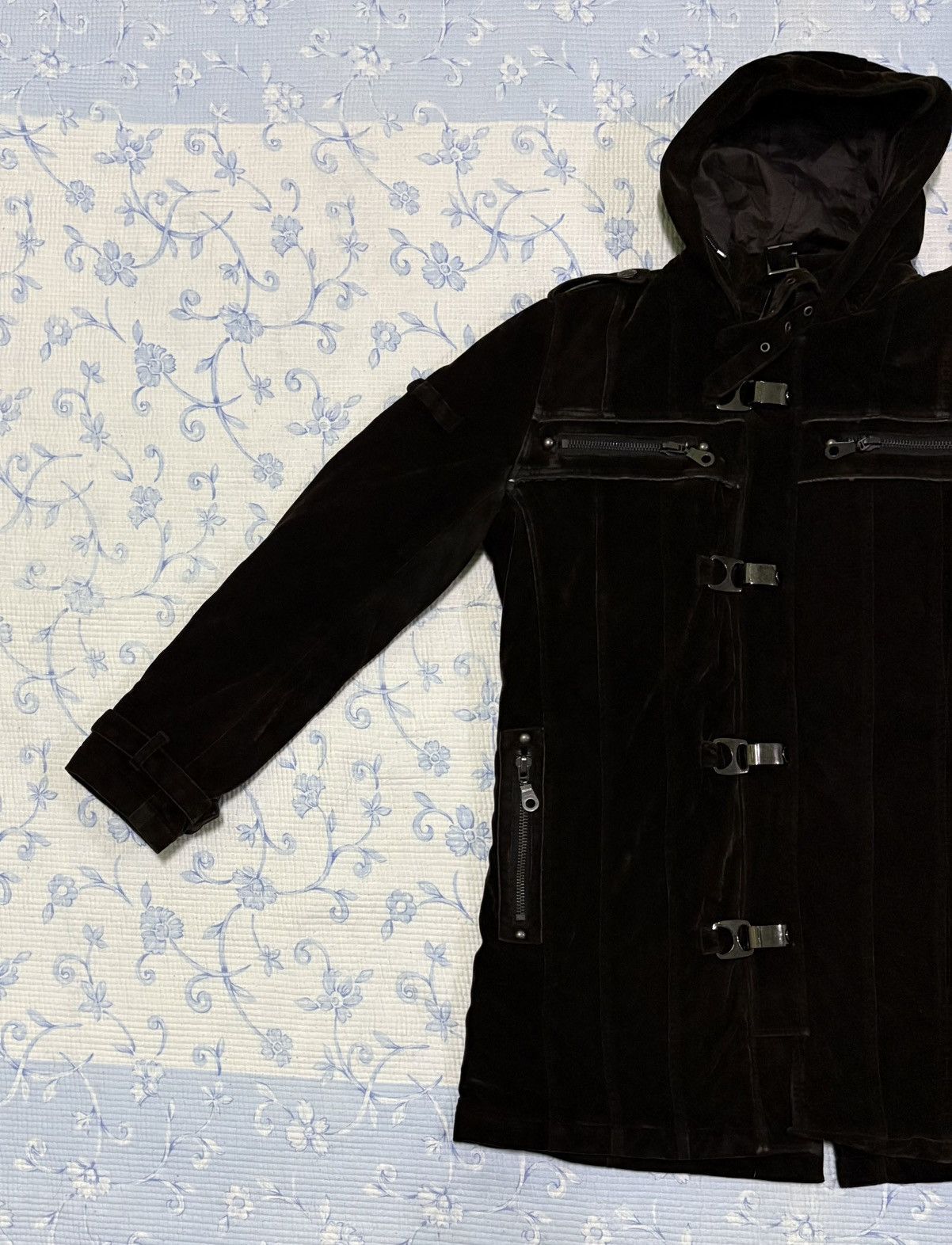 In The Attic In The Attic Velvet Parka Jacket Size US L / EU 52-54 / 3 - 2 Thumbnail