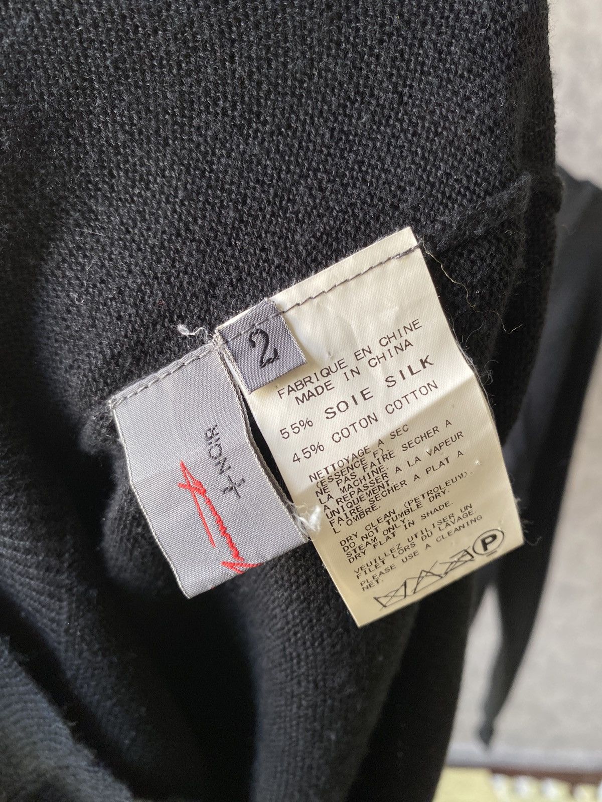 Japanese Brand × Yohji Yamamoto Yohji Yamamoto + Noir Black Long Cardigan Knitwear Size S / US 4 / IT 40 - 8 Thumbnail