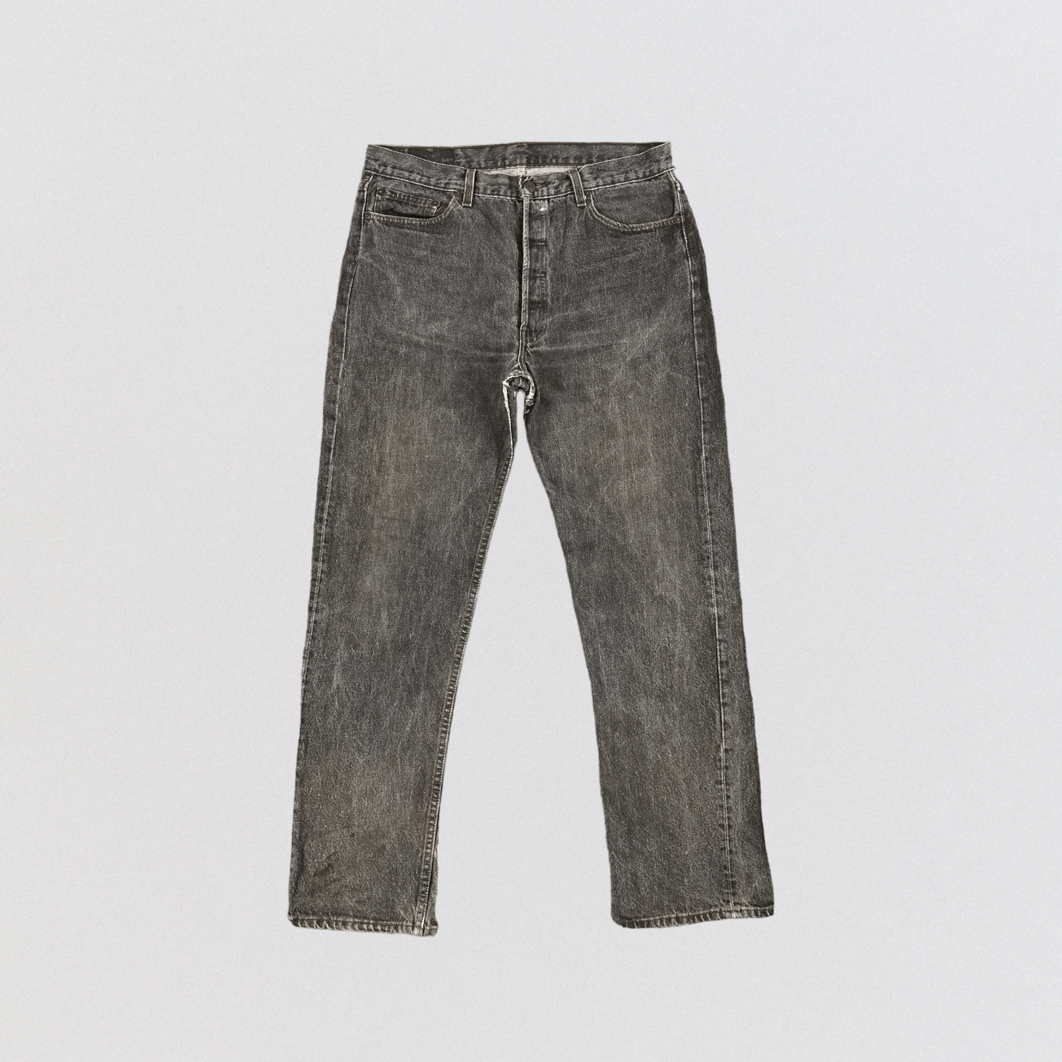Levi's × Vintage Vintage 90s Distress Levis 501 Jeans-JM1570 Size US 35 - 1 Thumbnail