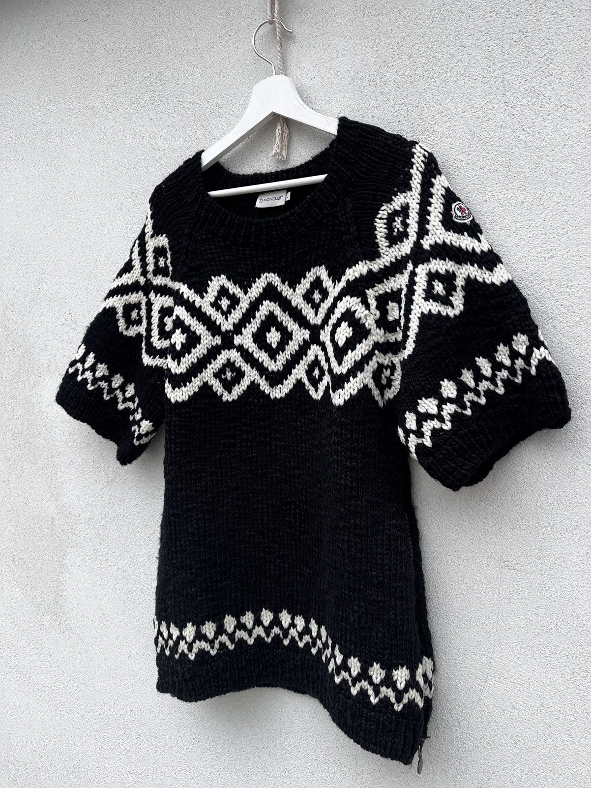 Moncler × Vintage sweater moncler maglione tricot girocollo knitted jumper Size L / US 10 / IT 46 - 1 Thumbnail