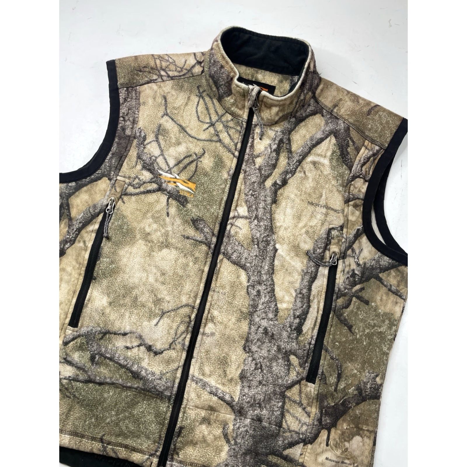 SITKA Sitka Vest Mens 2XL Camouflage Fleece Zip Pockets Hunting Outdoor Nature Regular Multicolor Stitched Lined Collared Pockets Mens Size US XXL / EU 58 / 5 - 2 Thumbnail