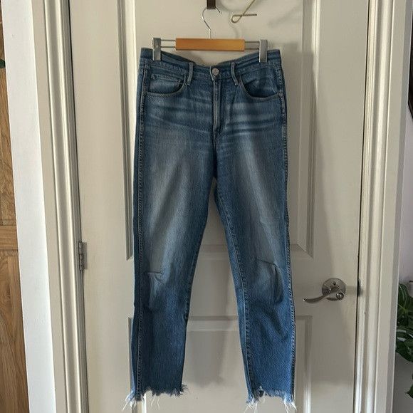 3x1 🎀 3x1 New York straight raw hem jeans 27 euc lightweight Size 27" / US 4 / IT 40 - 1 Thumbnail