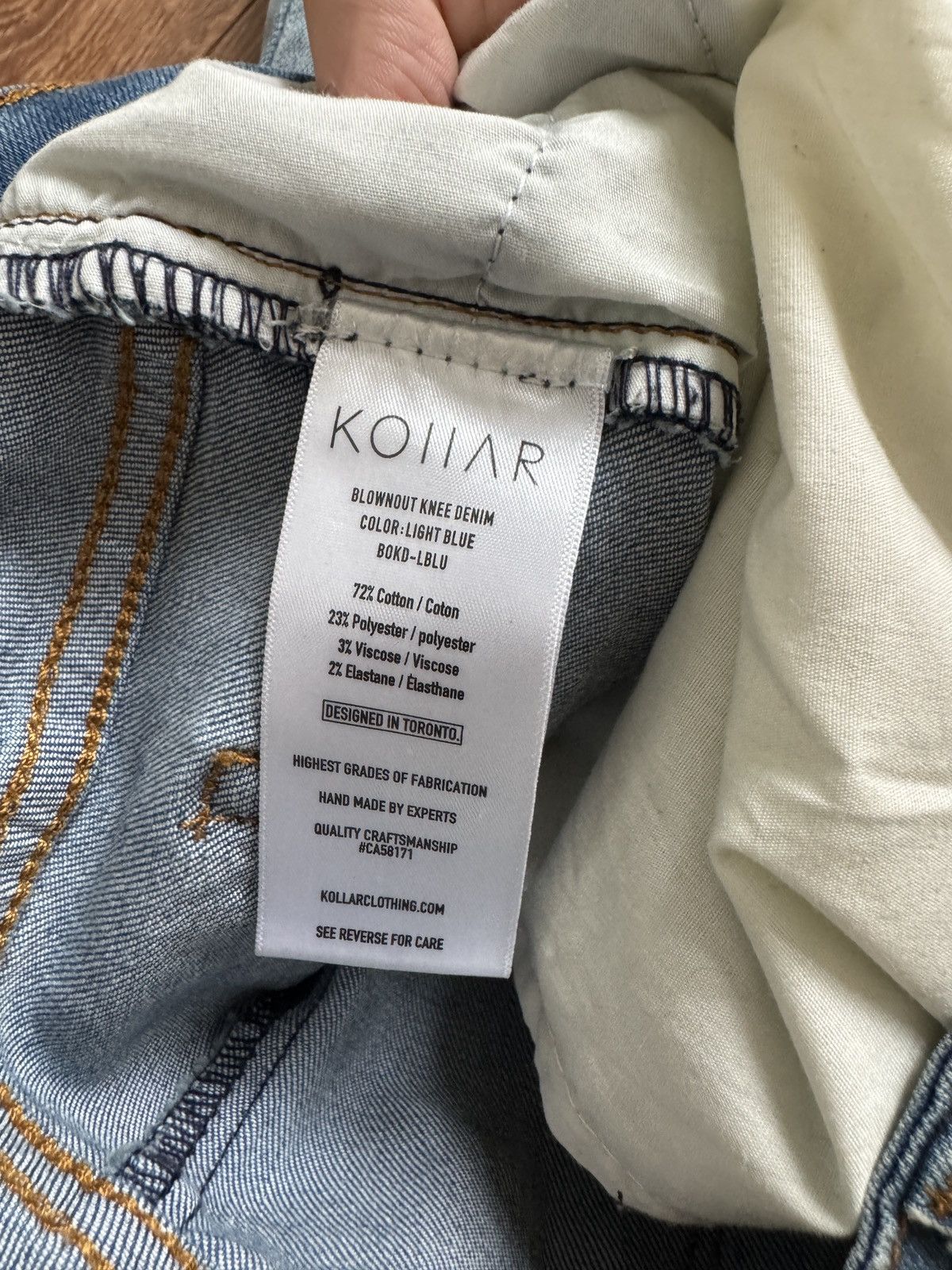 Kollar Clothing Blue Kollar Clothing Distressed Button Up Denim Size US 32 / EU 48 - 8 Thumbnail