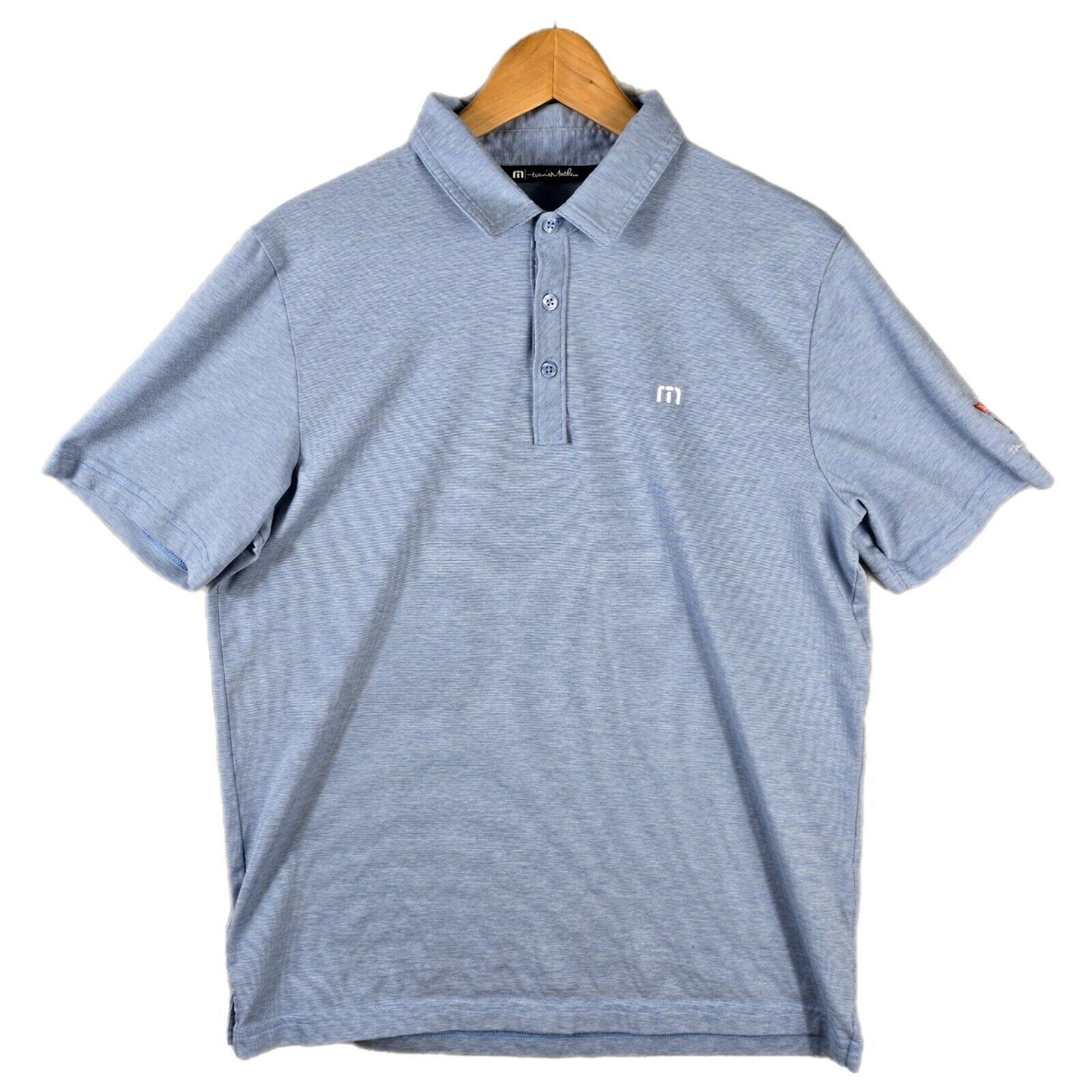 TravisMathew Travis Mathew Zinna Polo Golf Shirt Mens Size L Blue Size US L / EU 52-54 / 3 - 1 Thumbnail