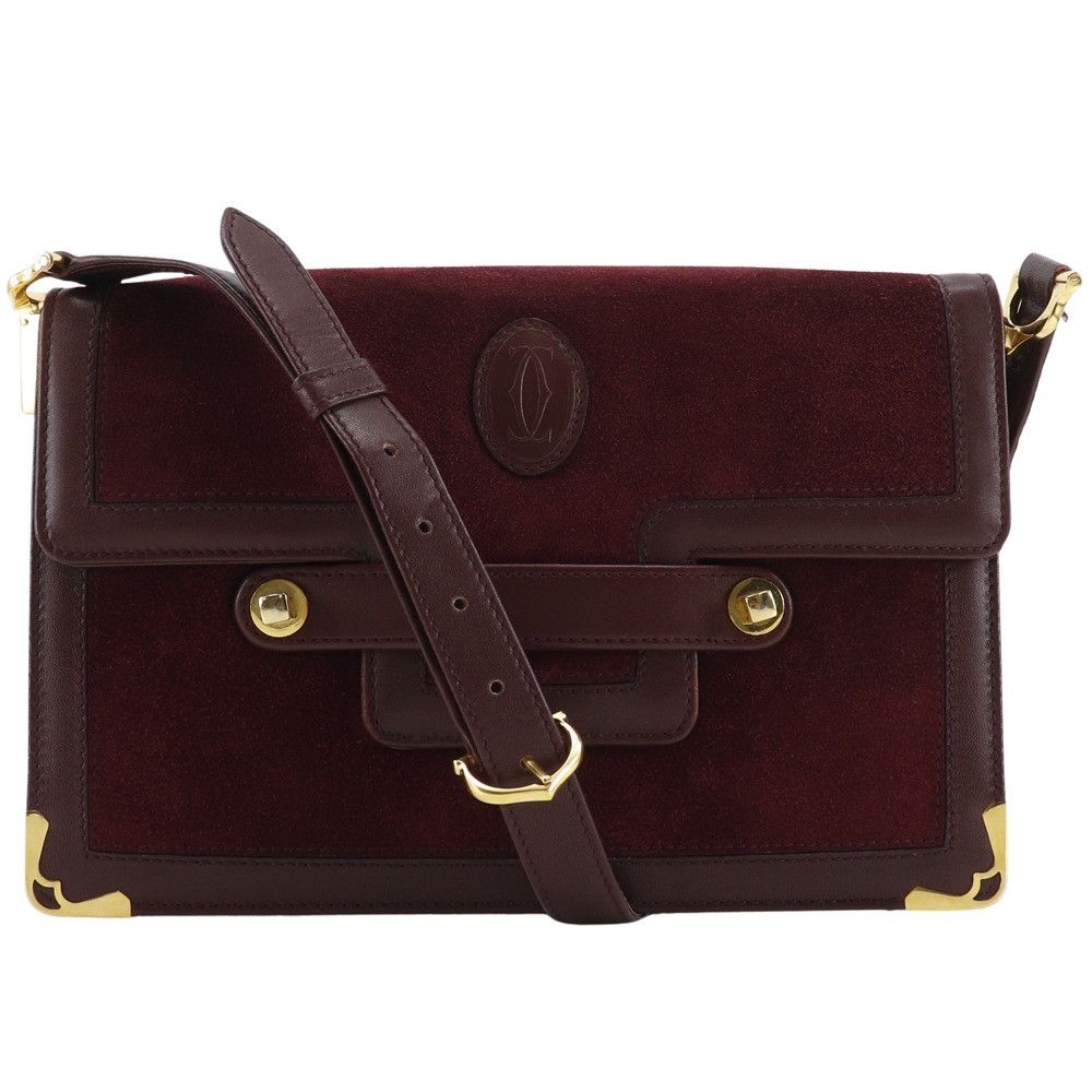 Cartier Cartier Cartier Must Line Suede Calf Shoulder Bag Suede Shoulder Bag Size ONE SIZE - 1 Thumbnail