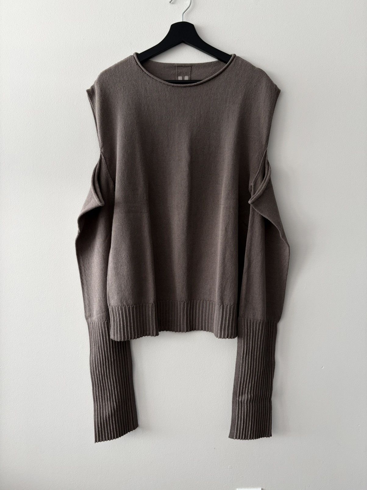 Rick Owens Rick Owens SS2022 “FOGACHINE” Cutout Sweater Size US XL / EU 56 / 4 - 1 Thumbnail